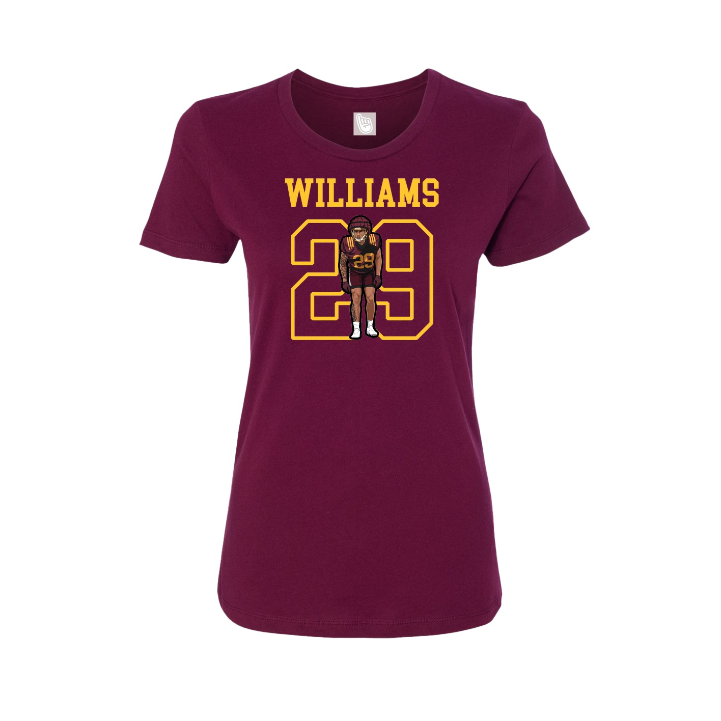 Fitted Women's Tee — Shirsey in Maroon