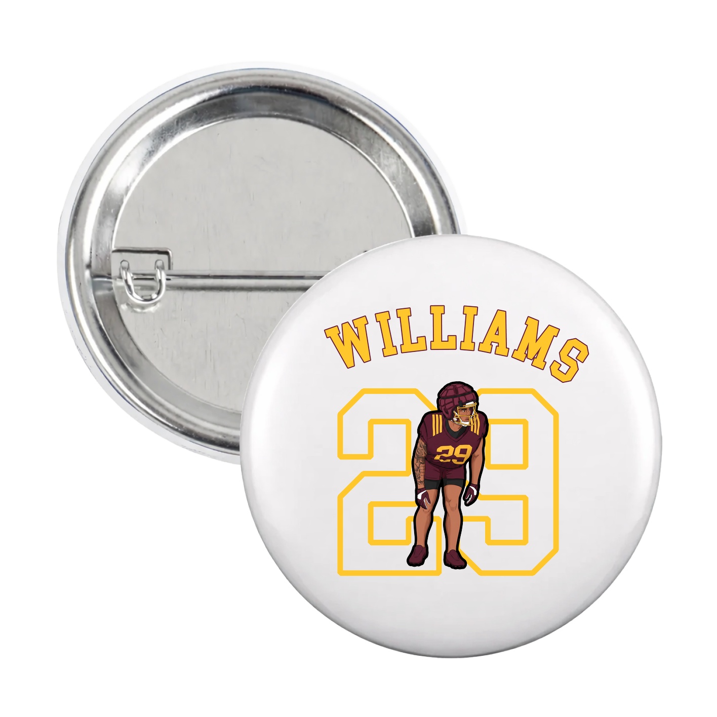 Game Day Button — Shirsey Arch in White