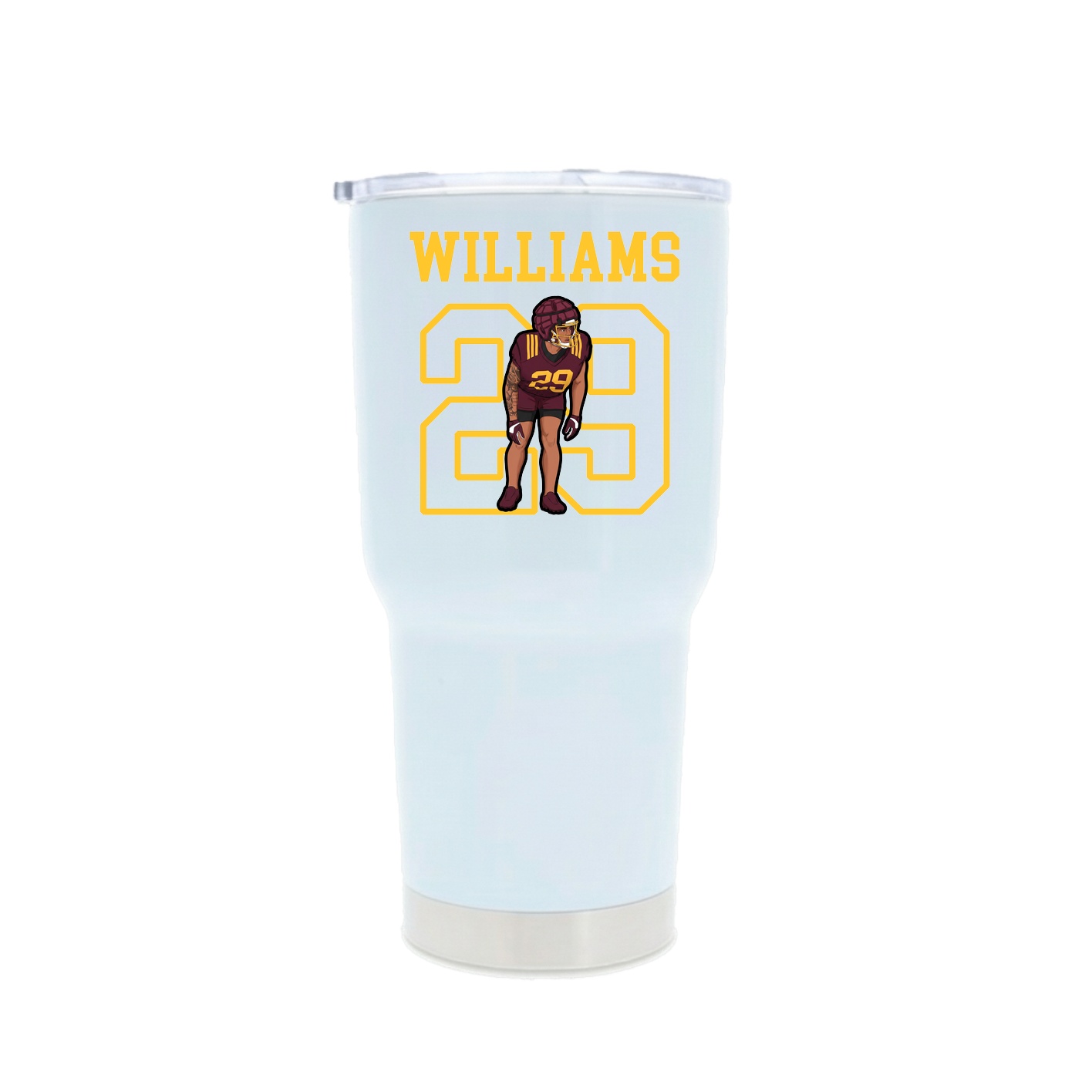 30oz Stainless Steel Tumbler — Shirsey in White
