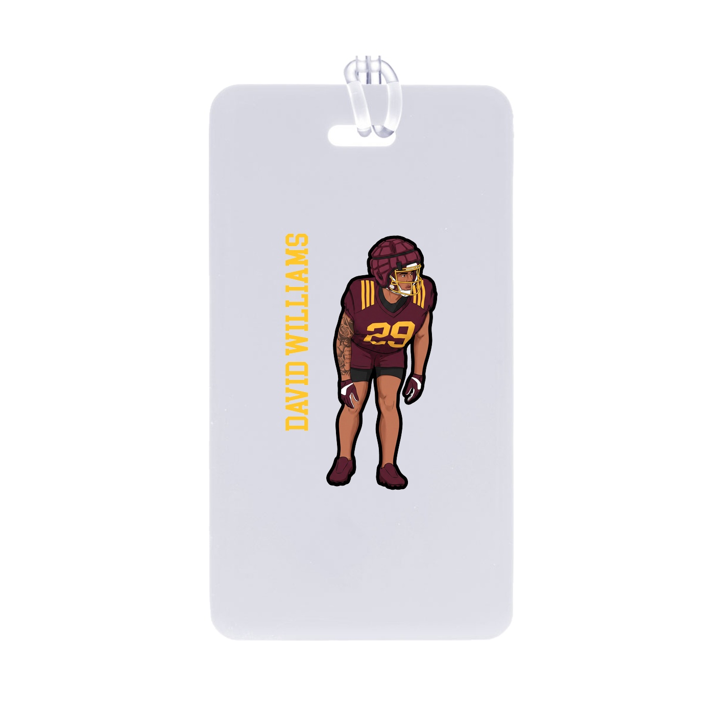 Bag Tag — Name Vertical in Classic