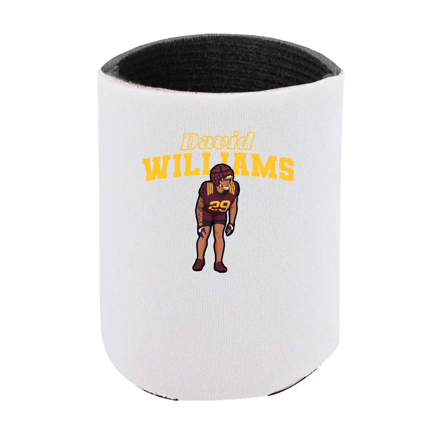 Can Holder — Name Arch in White