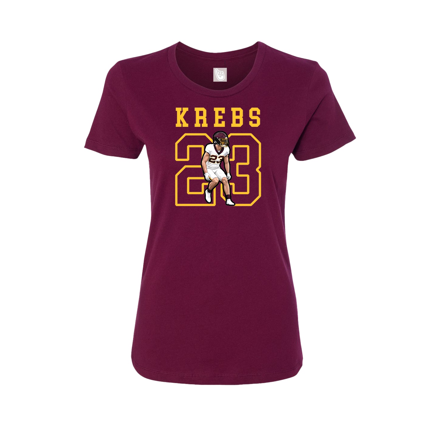 Fitted Women's Tee — Shirsey in Maroon
