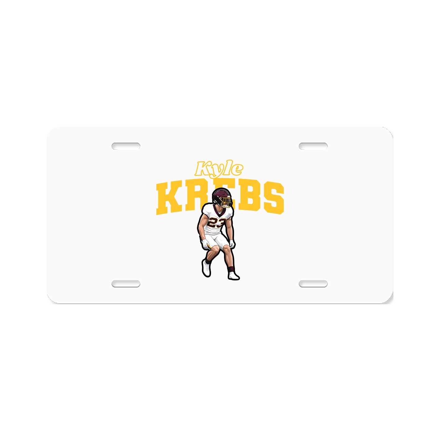 License Plate — Name Arch in Classic