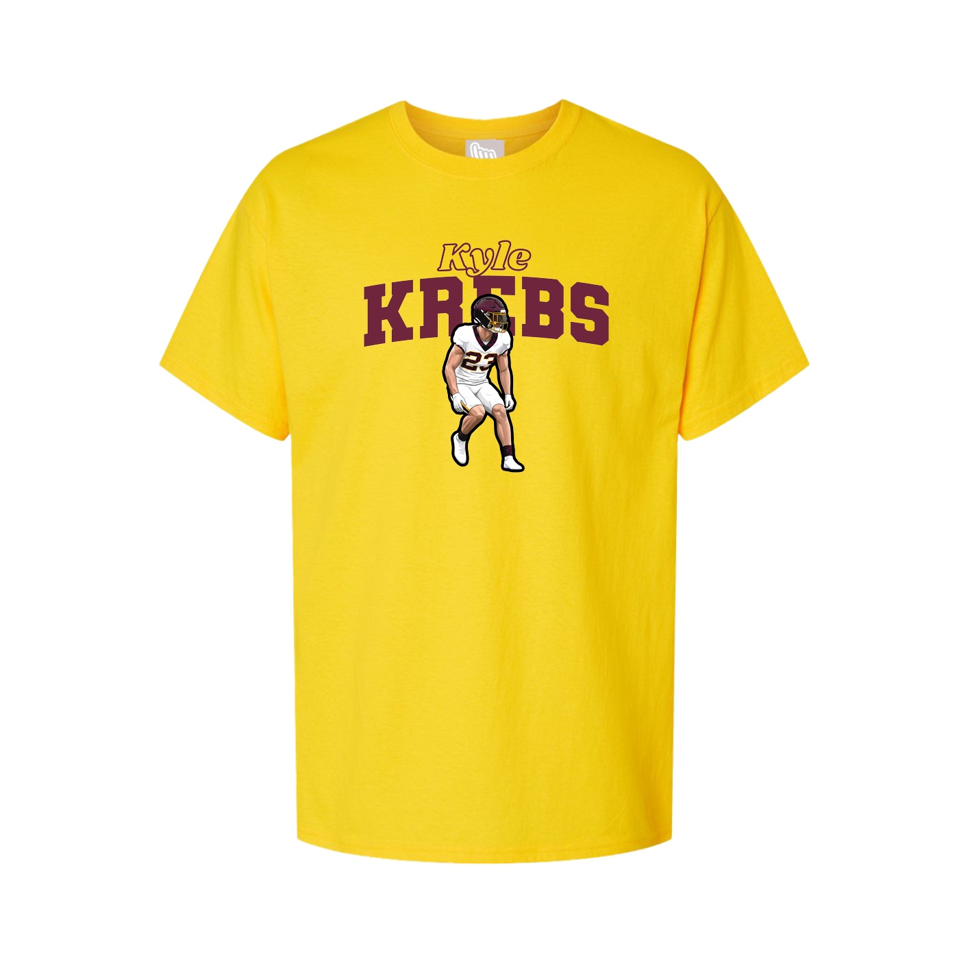 Youth Tee — Name Arch in Gold