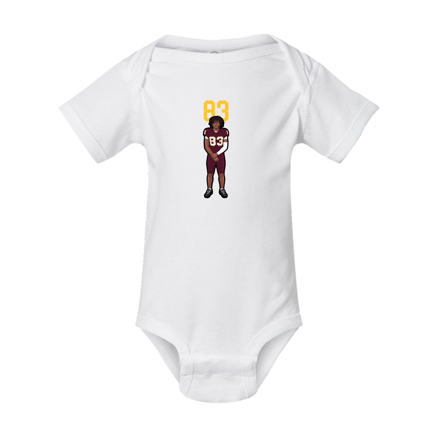 Baby Onesie — Number Top in White