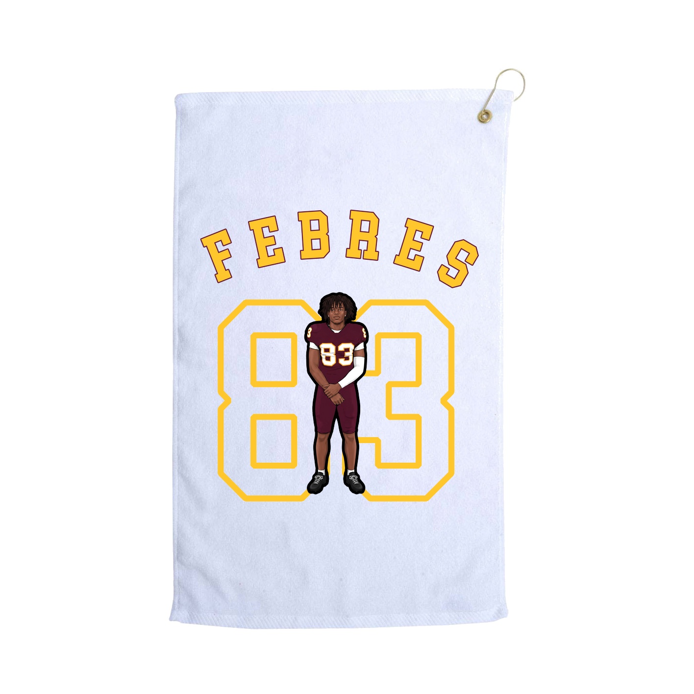 Golf Towel — Shirsey Arch in White