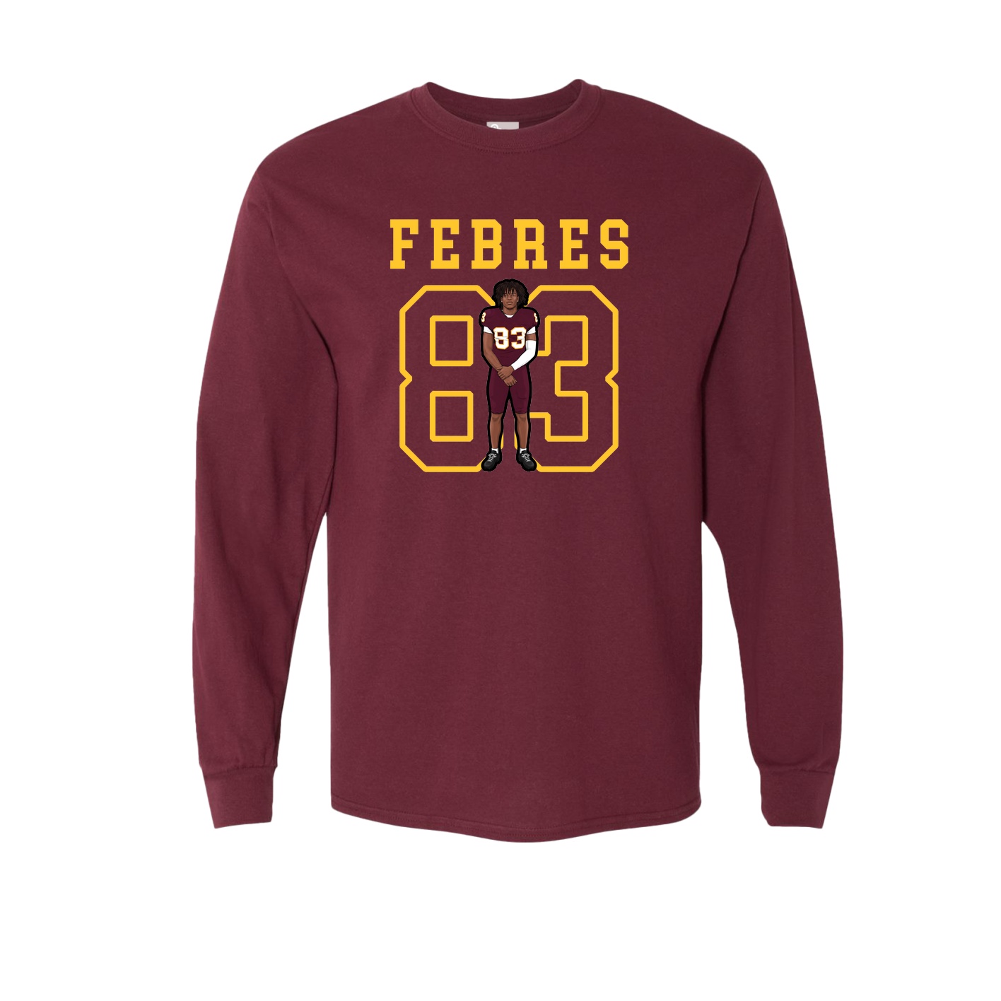 Long Sleeve Tee — Shirsey in Maroon