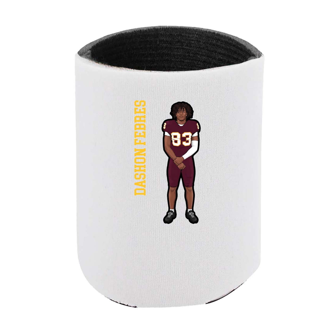 Can Holder — Name Vertical in White