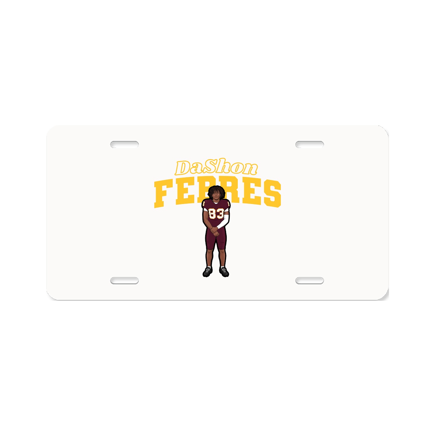License Plate — Name Arch in Classic