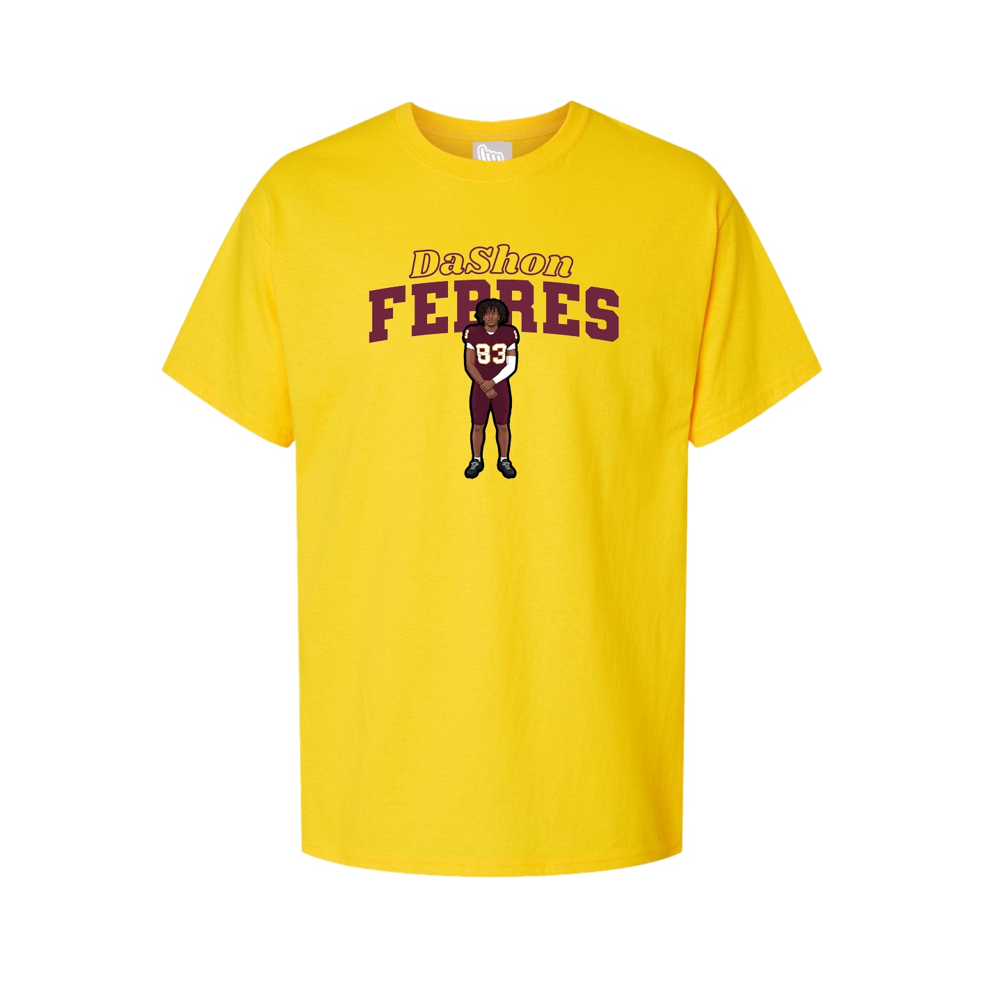 Tee — Name Arch in Gold