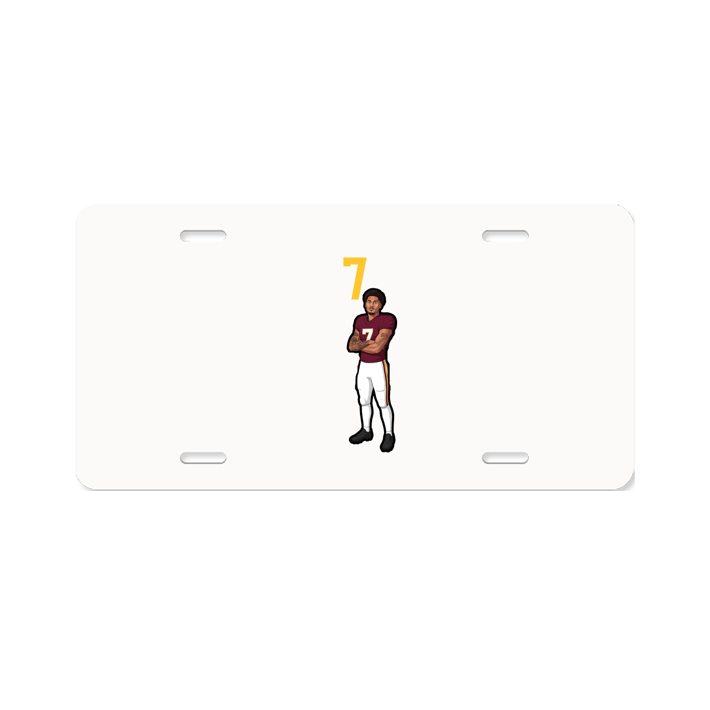 License Plate — Number Top in Classic
