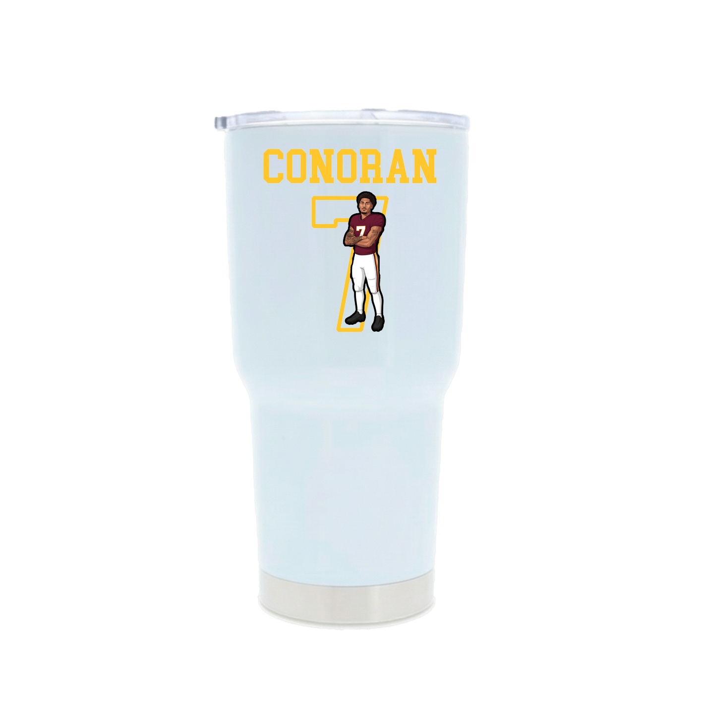 30oz Stainless Steel Tumbler — Shirsey in White