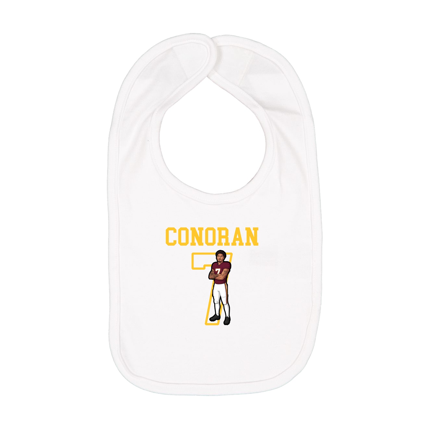 Infant Bib — Shirsey in White