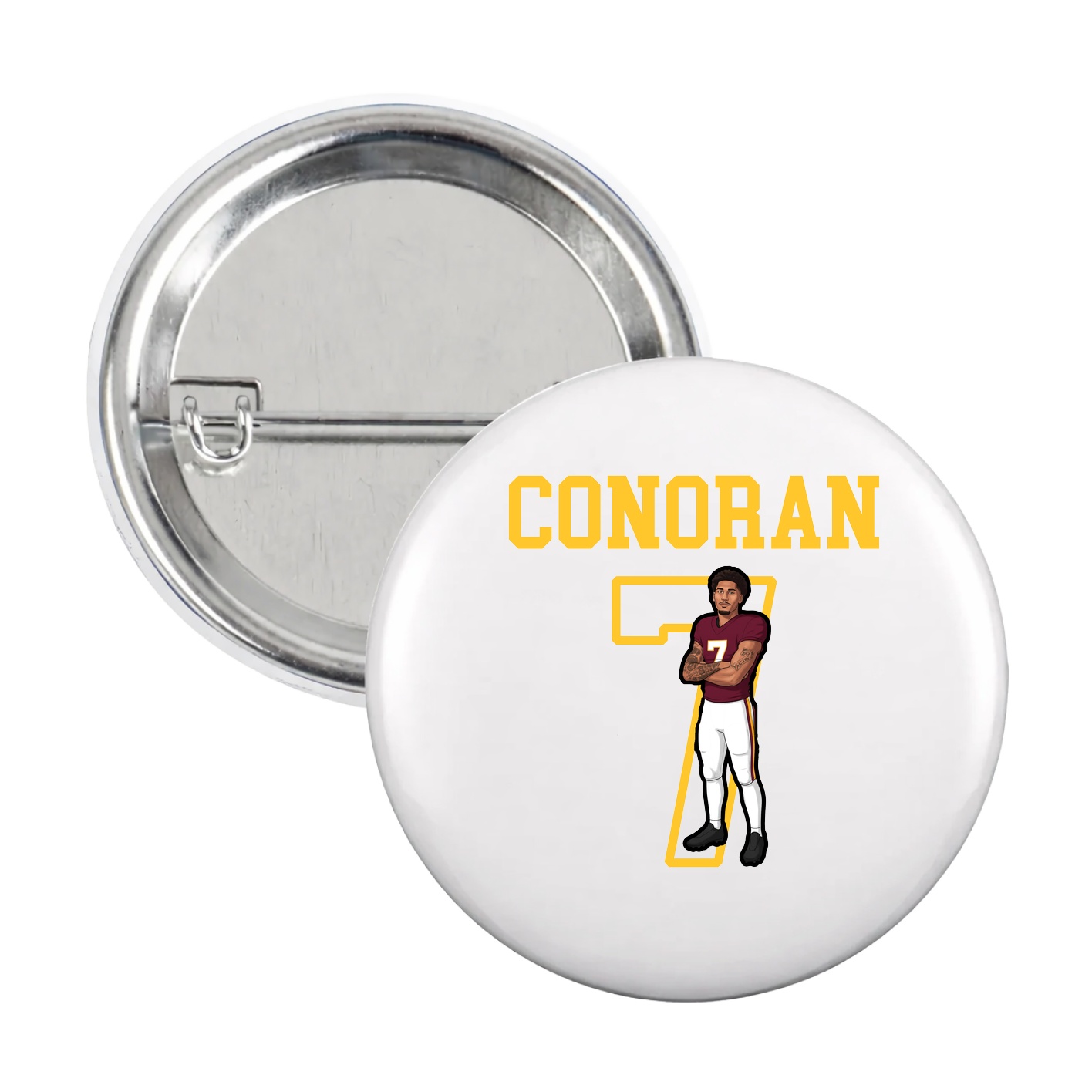 Game Day Button — Shirsey in White