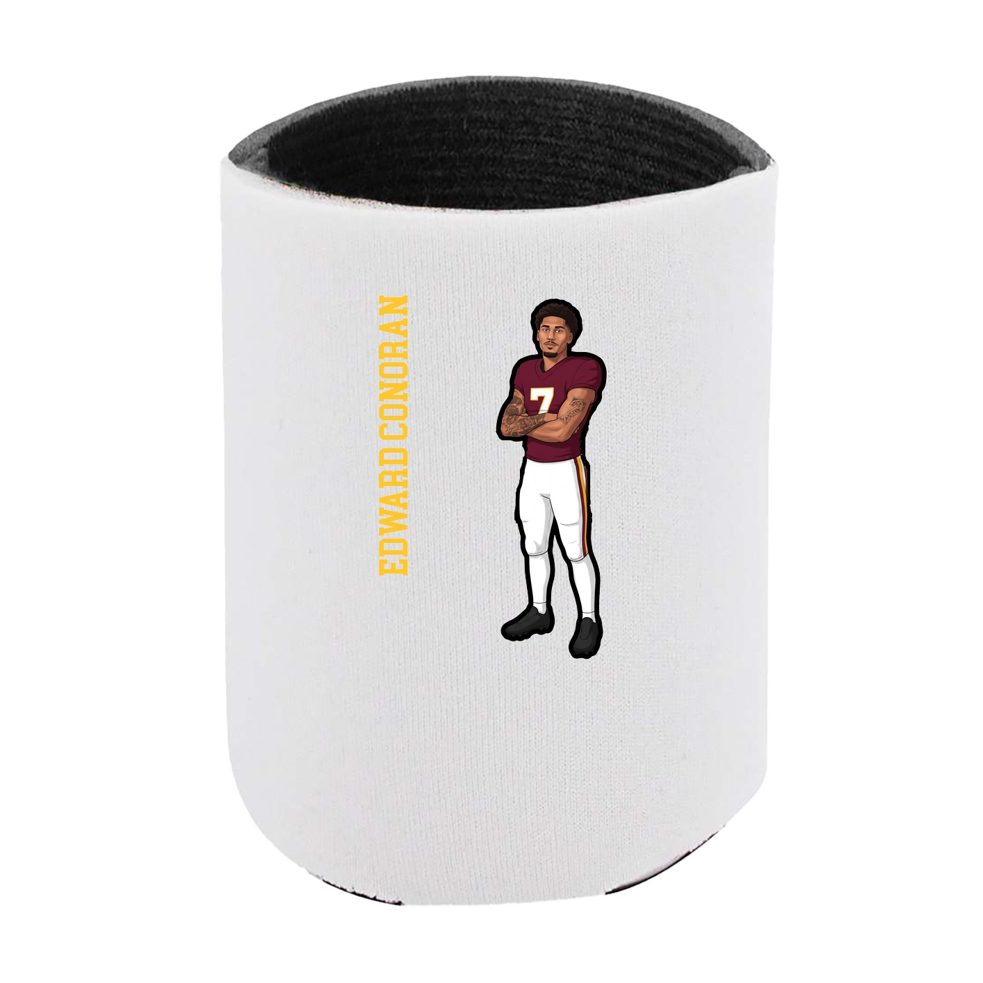Can Holder — Name Vertical in White