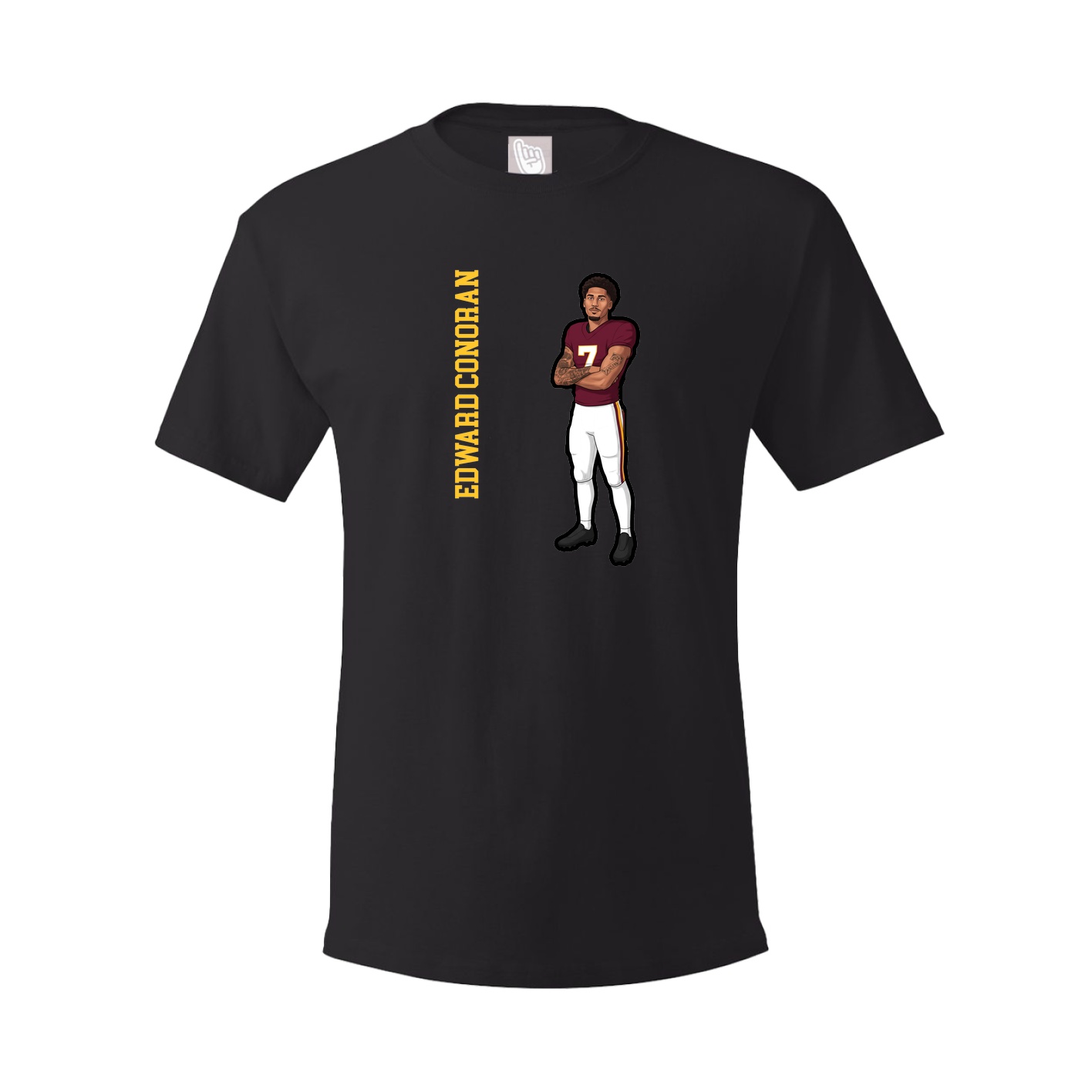 Tee — Name Vertical in Black
