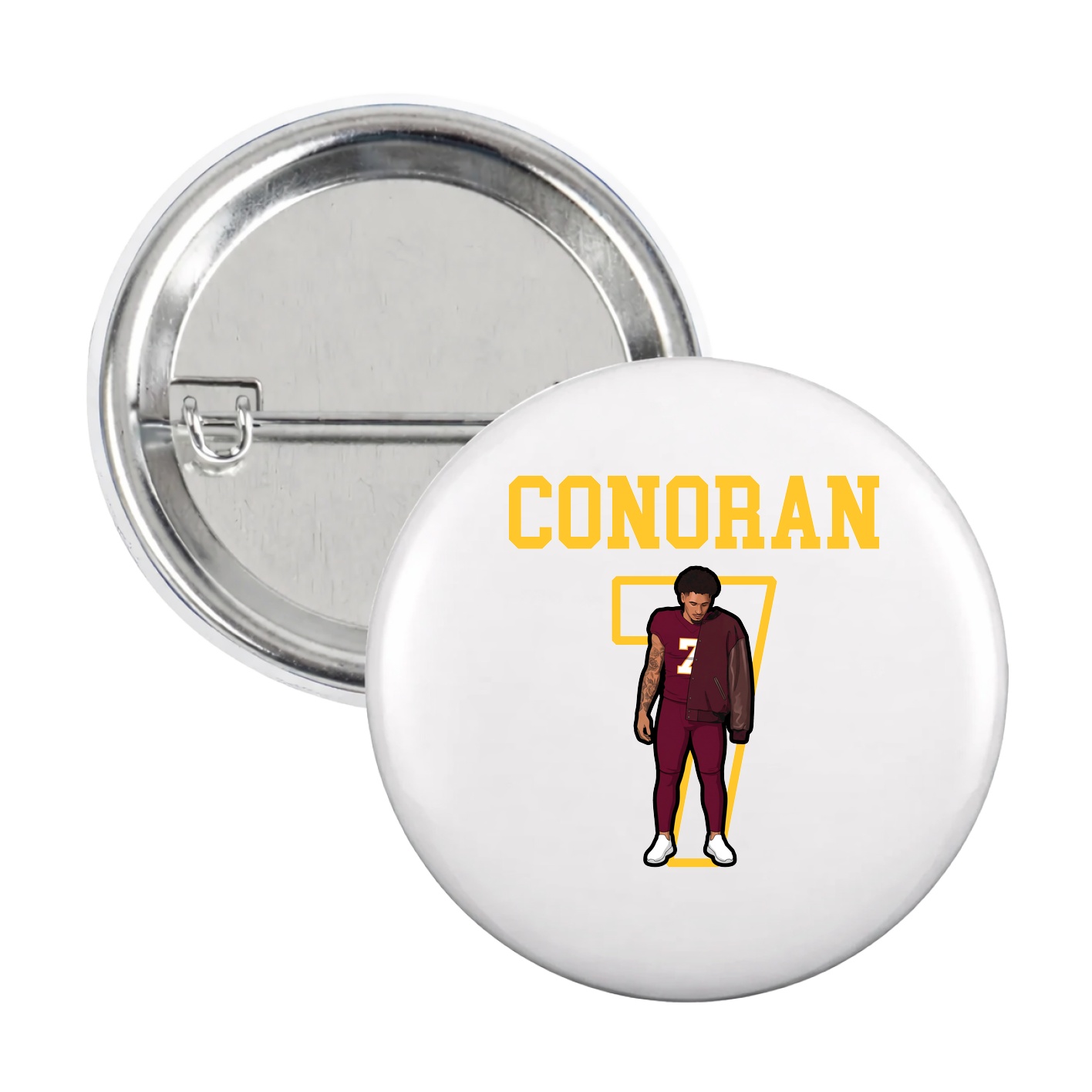 Game Day Button — Shirsey in White