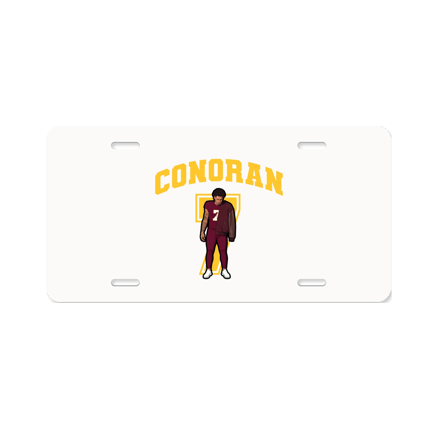 License Plate — Number in Classic