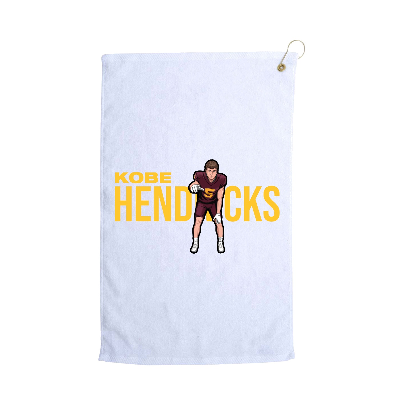 Golf Towel — Player Name in White