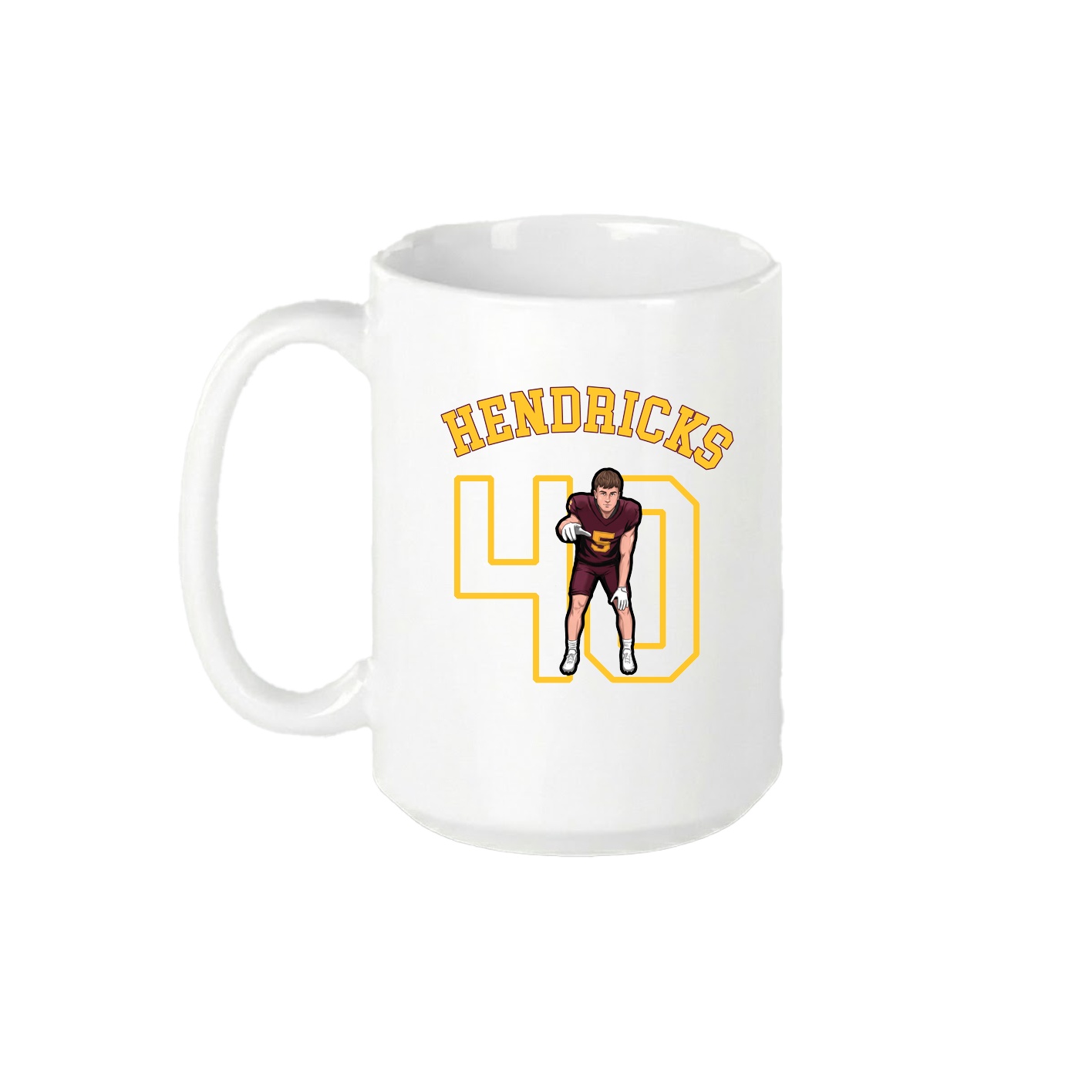15oz Coffee Mug — Shirsey Arch in White