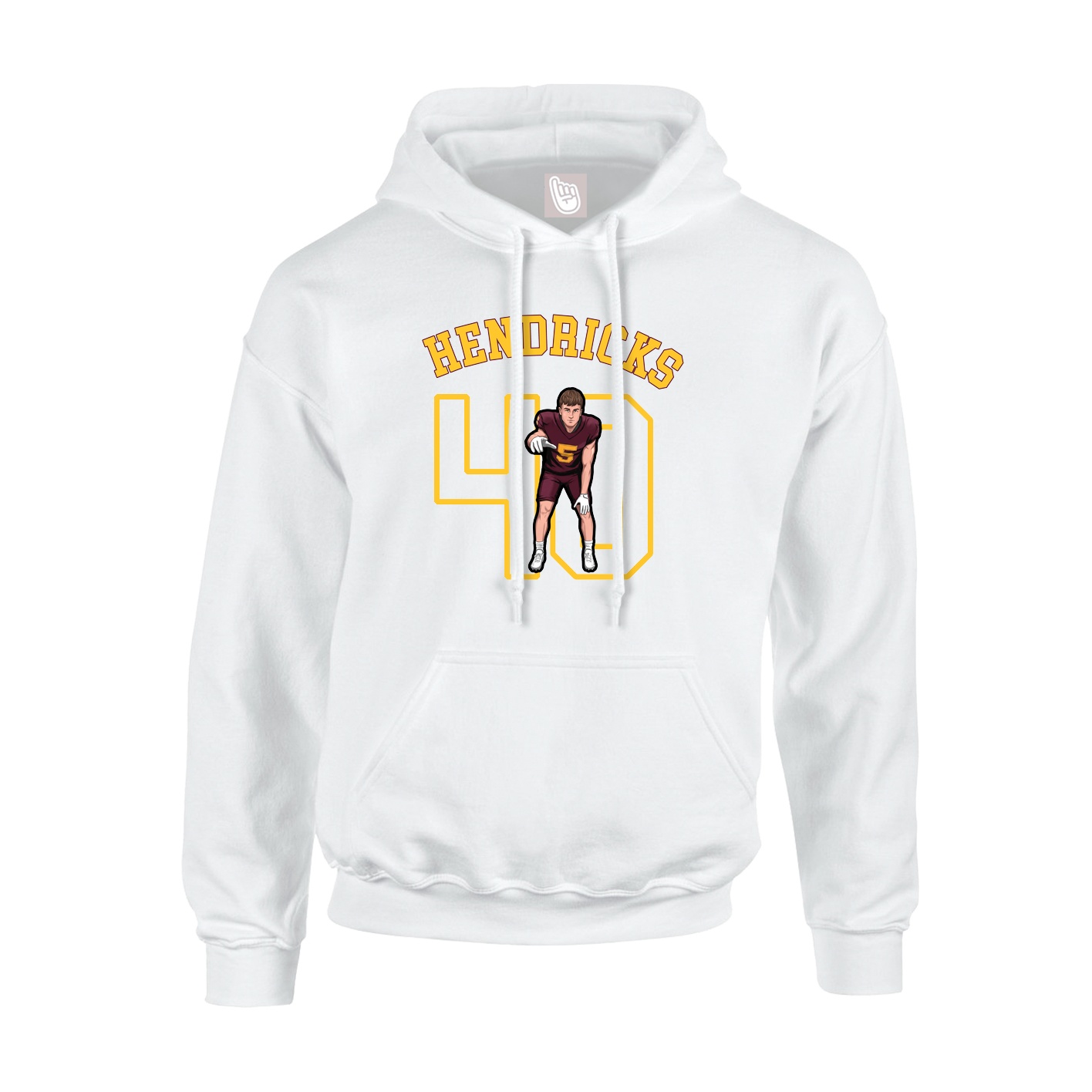 Youth Hoodie — Shirsey Arch in White