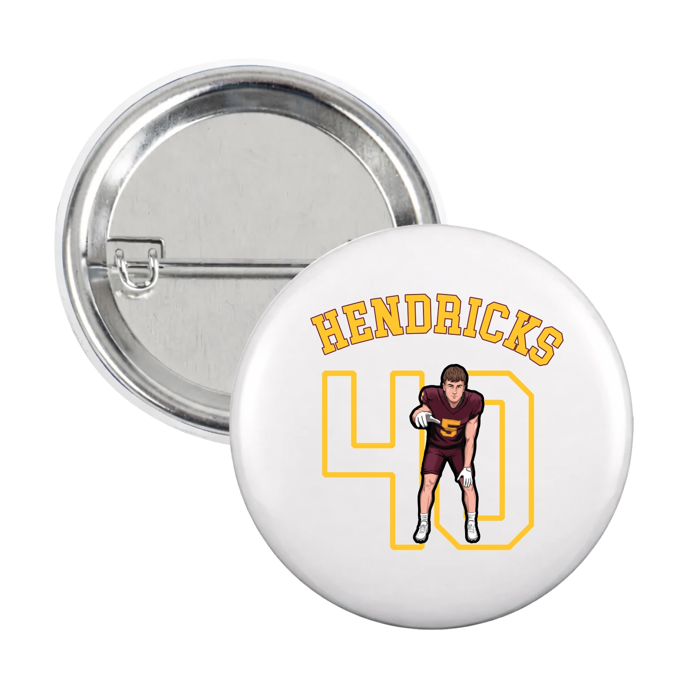 Game Day Button — Shirsey Arch in White