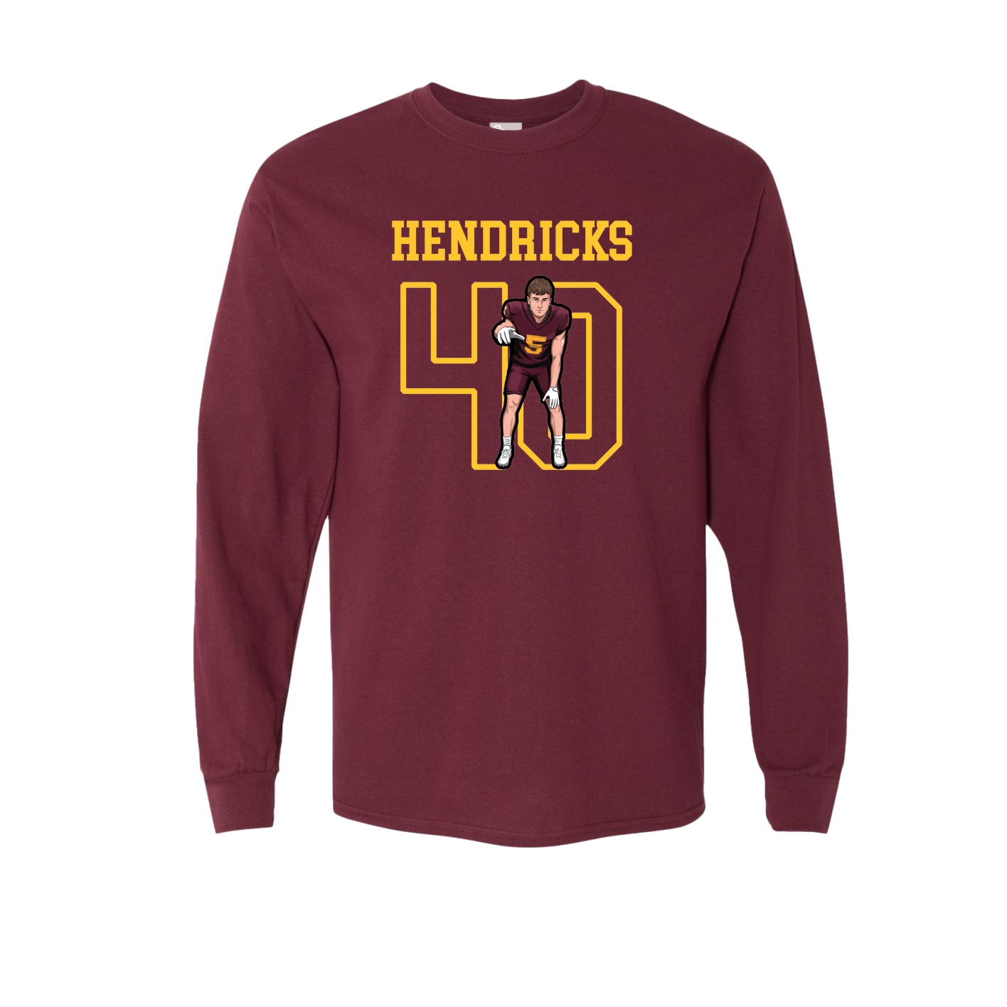 Long Sleeve Tee — Shirsey in Maroon