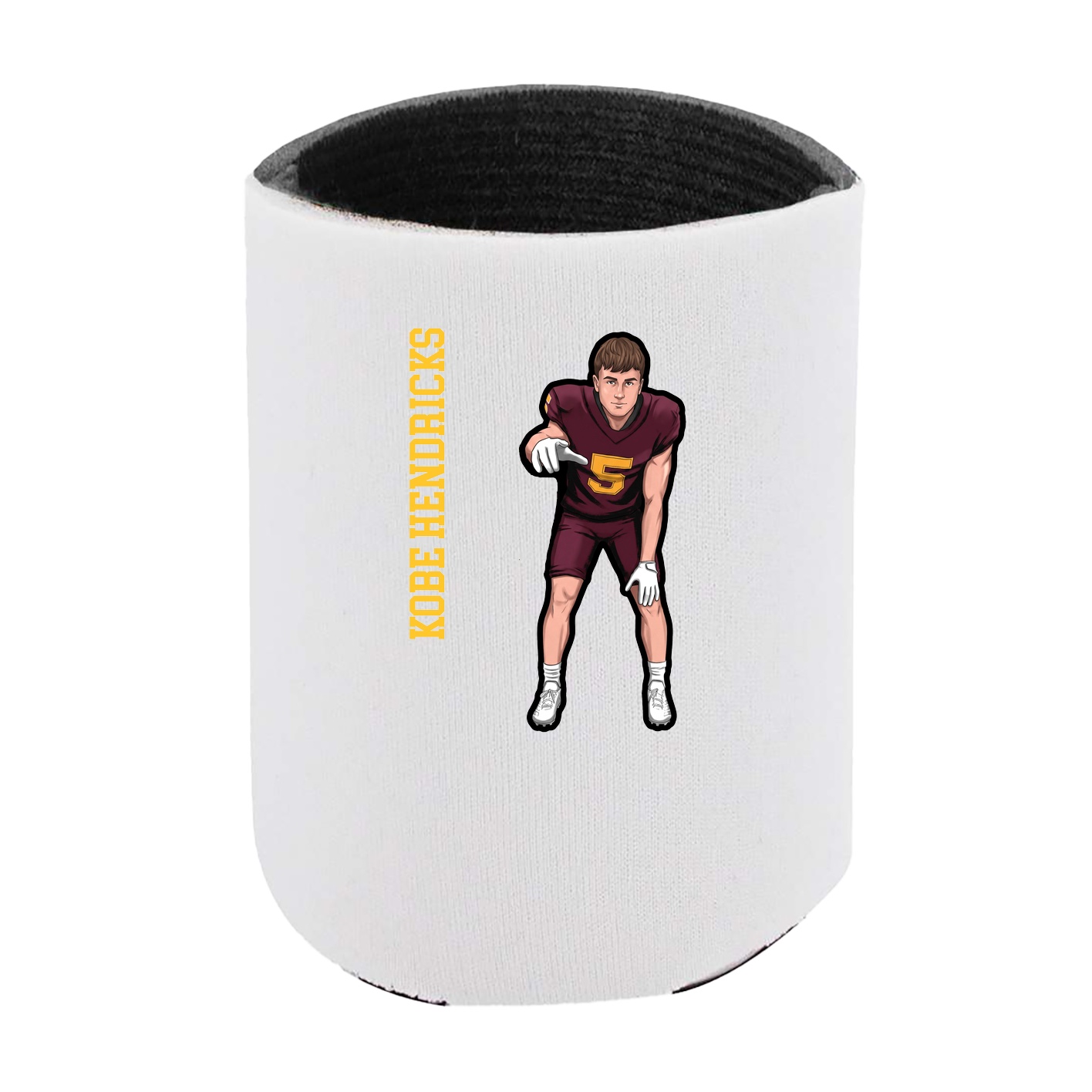 Can Holder — Name Vertical in White