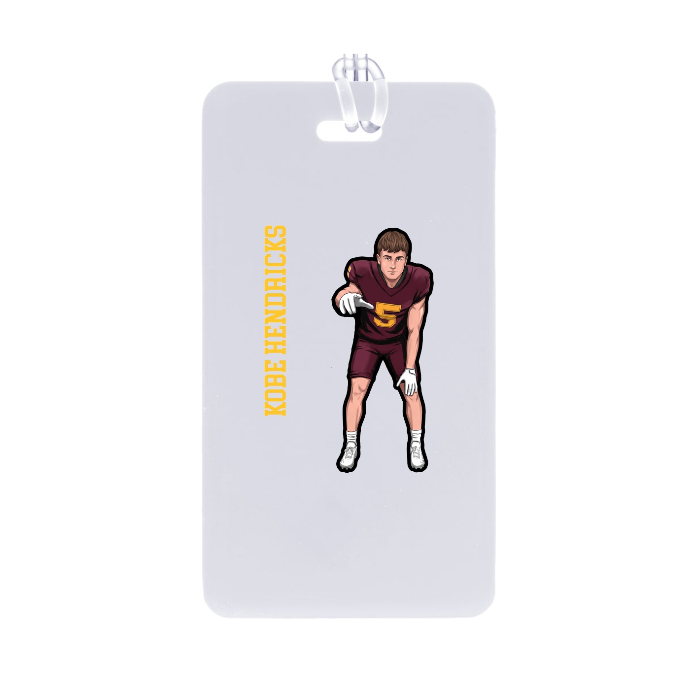 Bag Tag — Name Vertical in Classic