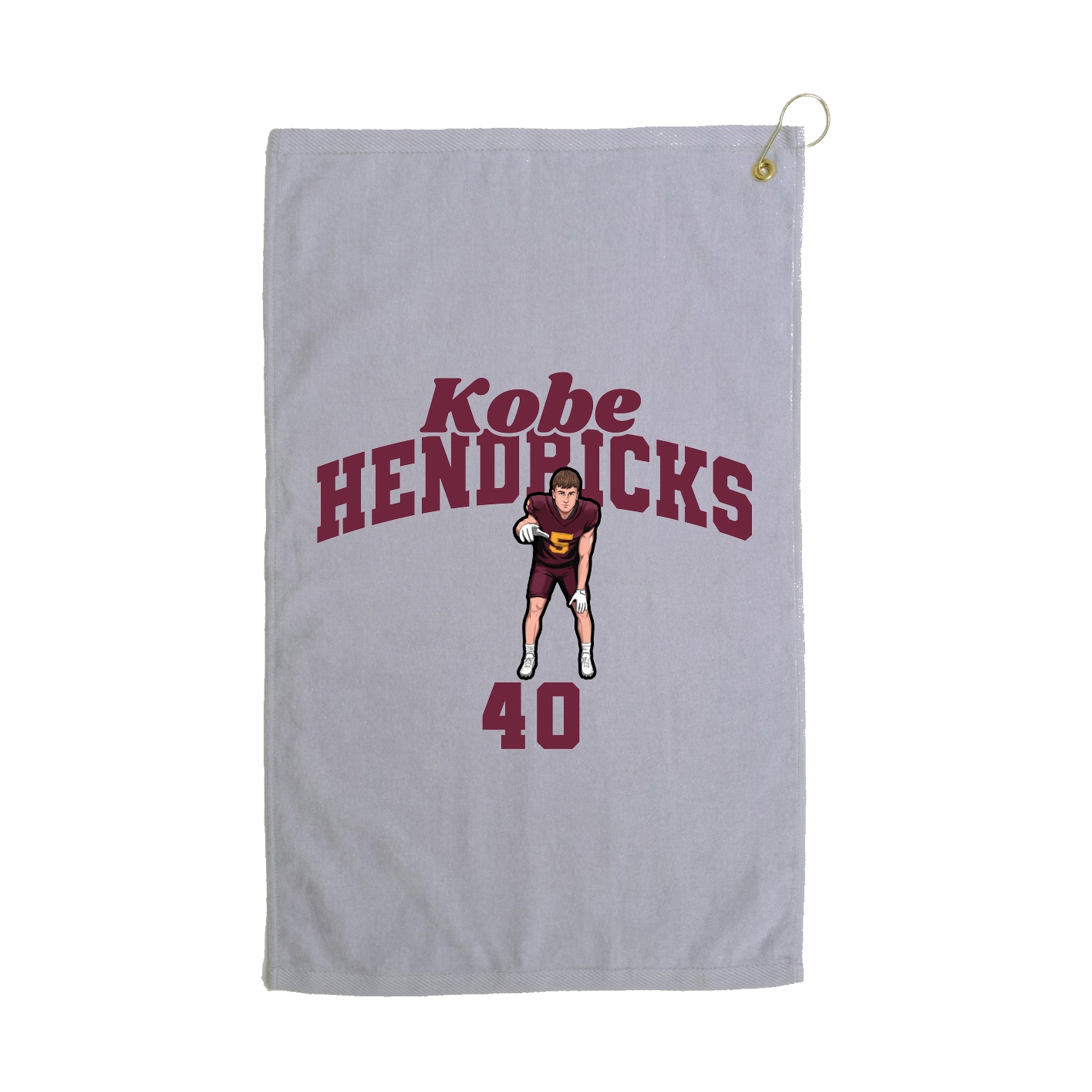 Golf Towel — Signature Arch in Grey