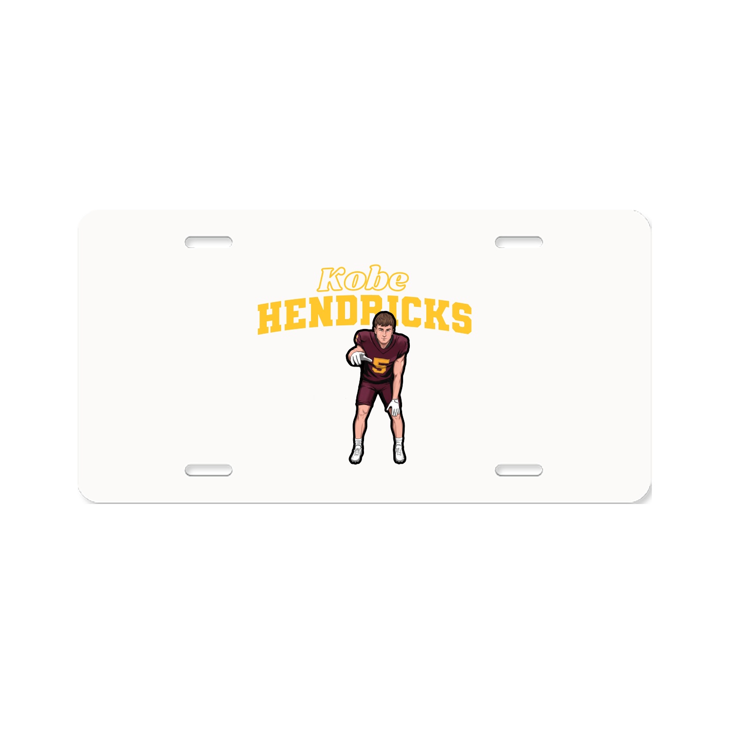 License Plate — Name Arch in Classic