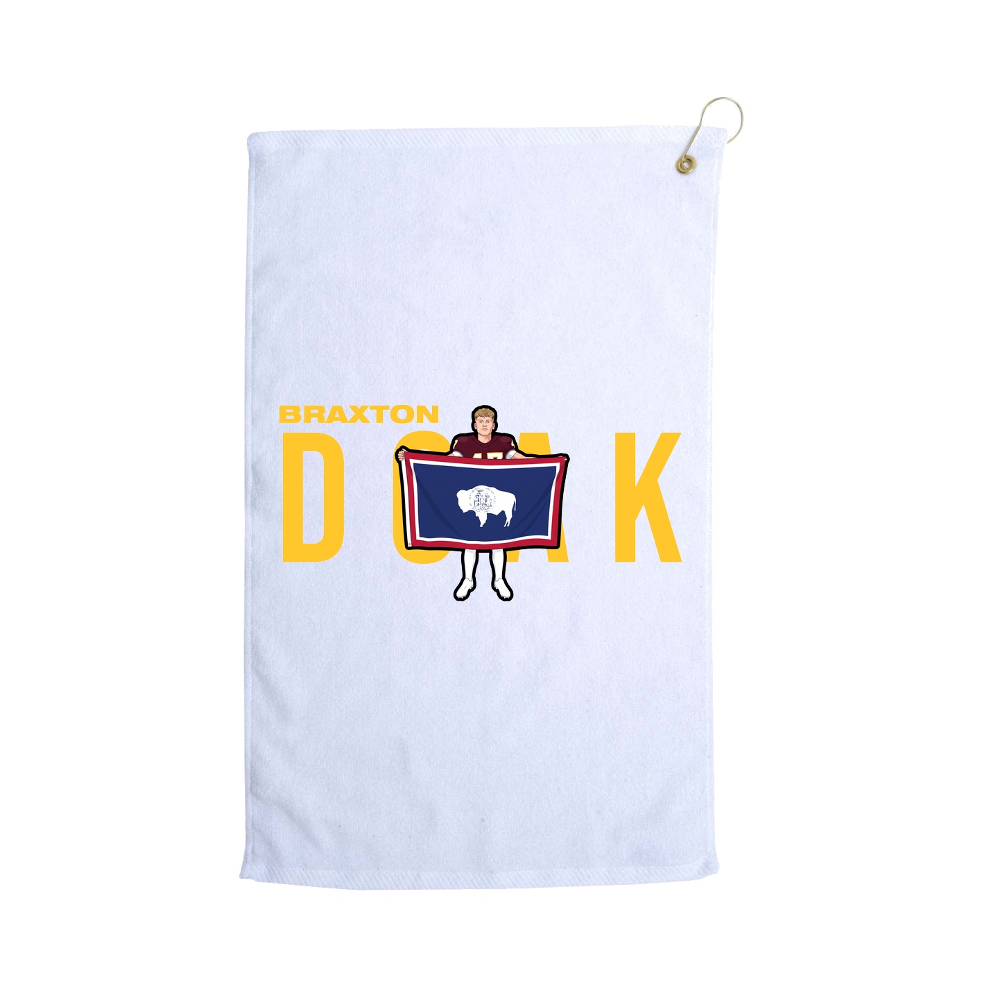 Golf Towel — Player Name in White