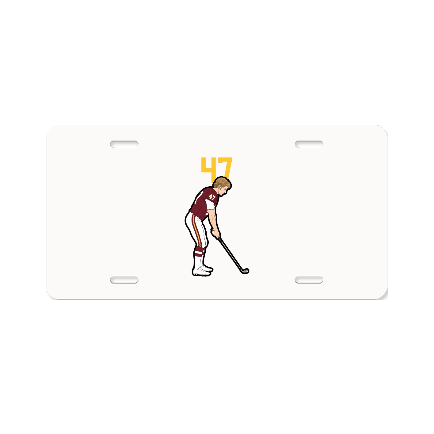 License Plate — Number Top in Classic