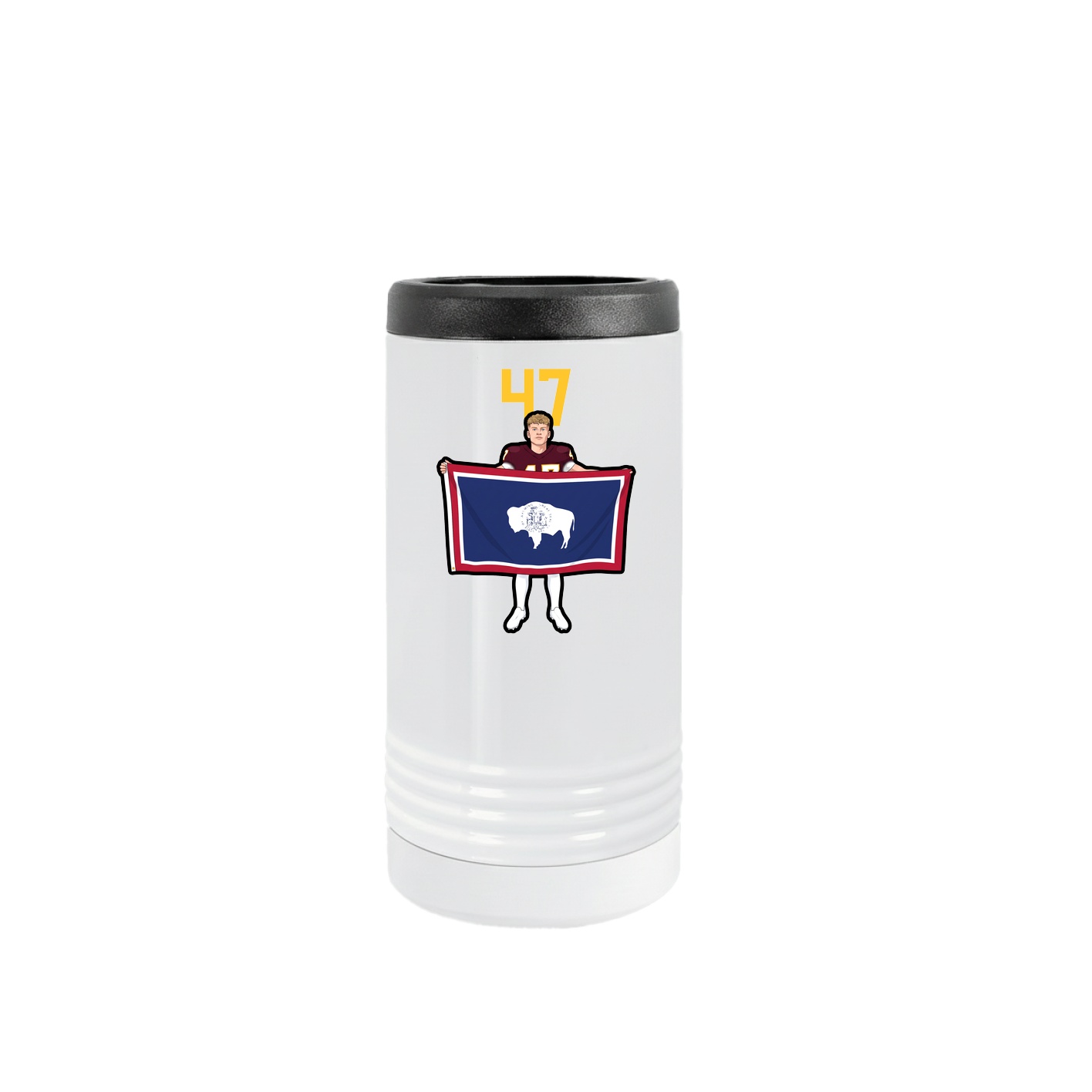 Slim Beverage Holder — Number Top in White