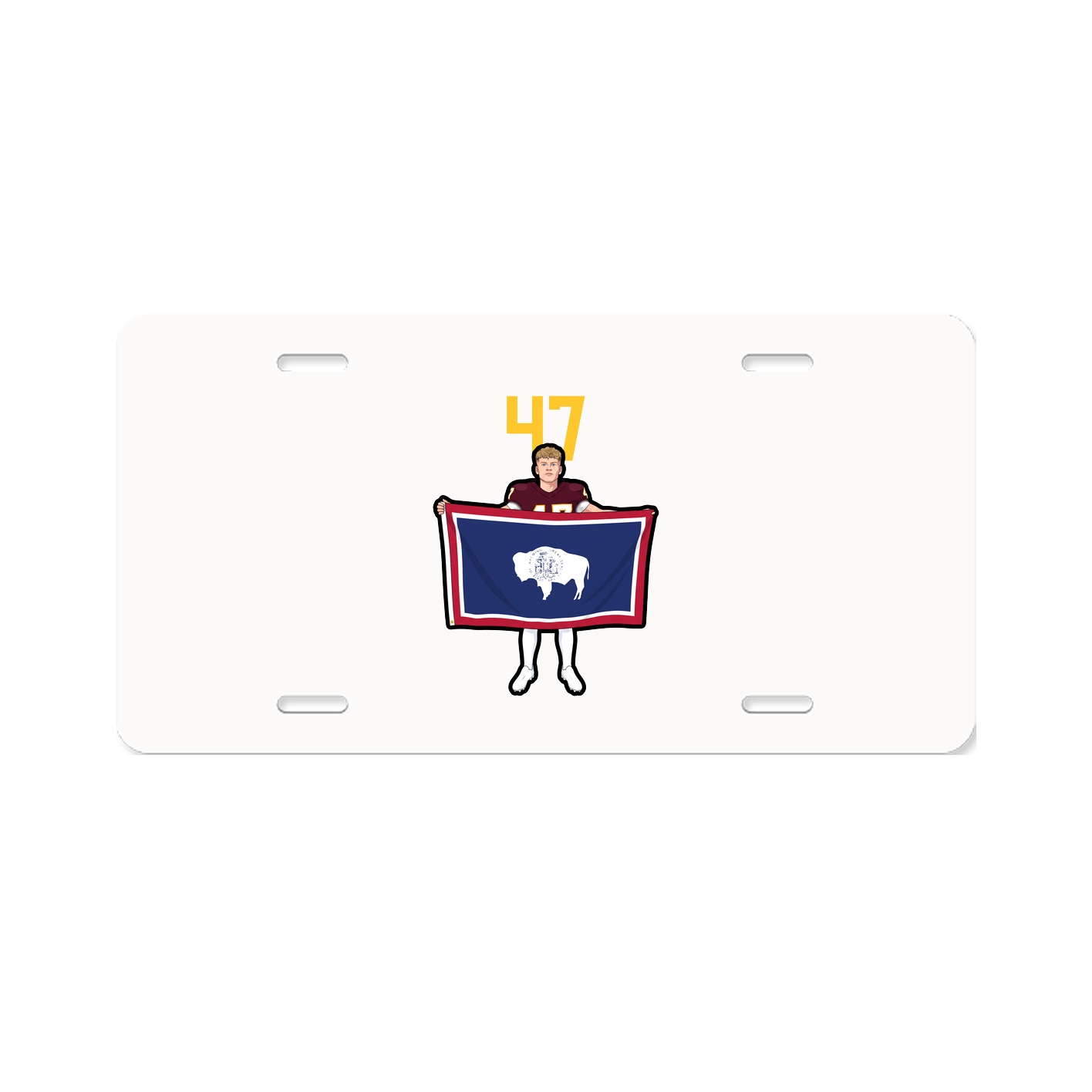 License Plate — Number Top in Classic