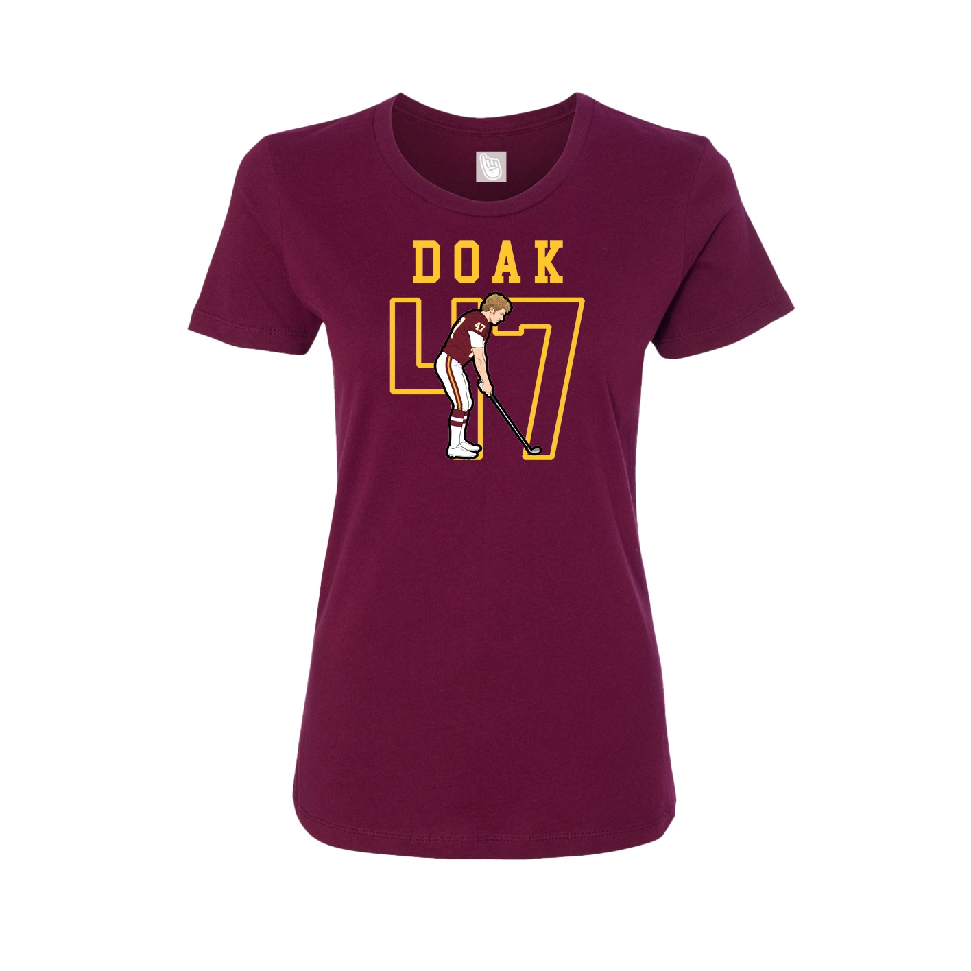 Fitted Women's Tee — Shirsey in Maroon
