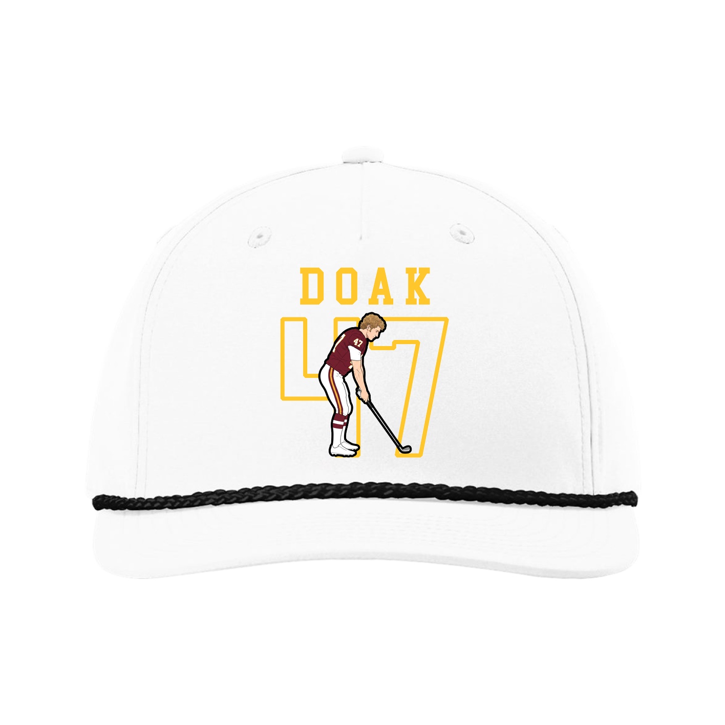 Five-Panel Classic Rope Cap — Shirsey in White
