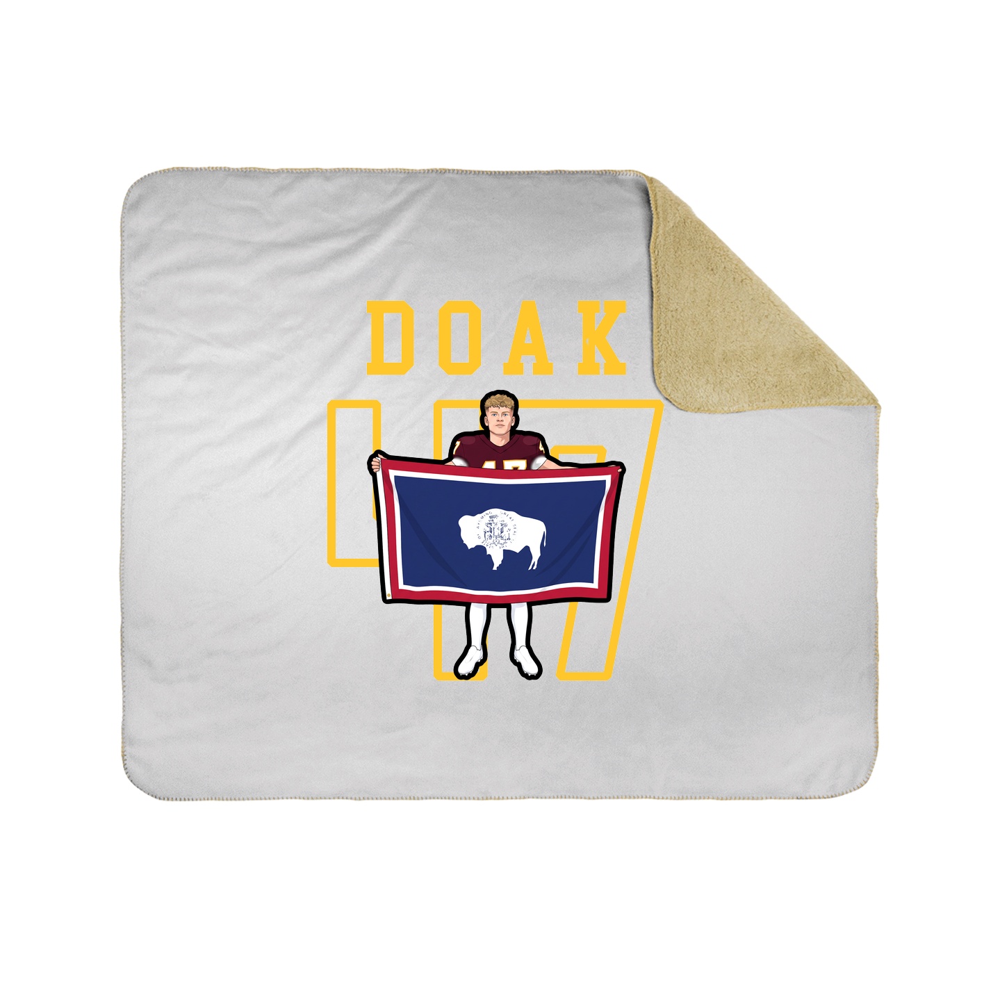 Throw Blanket — Shirsey in White