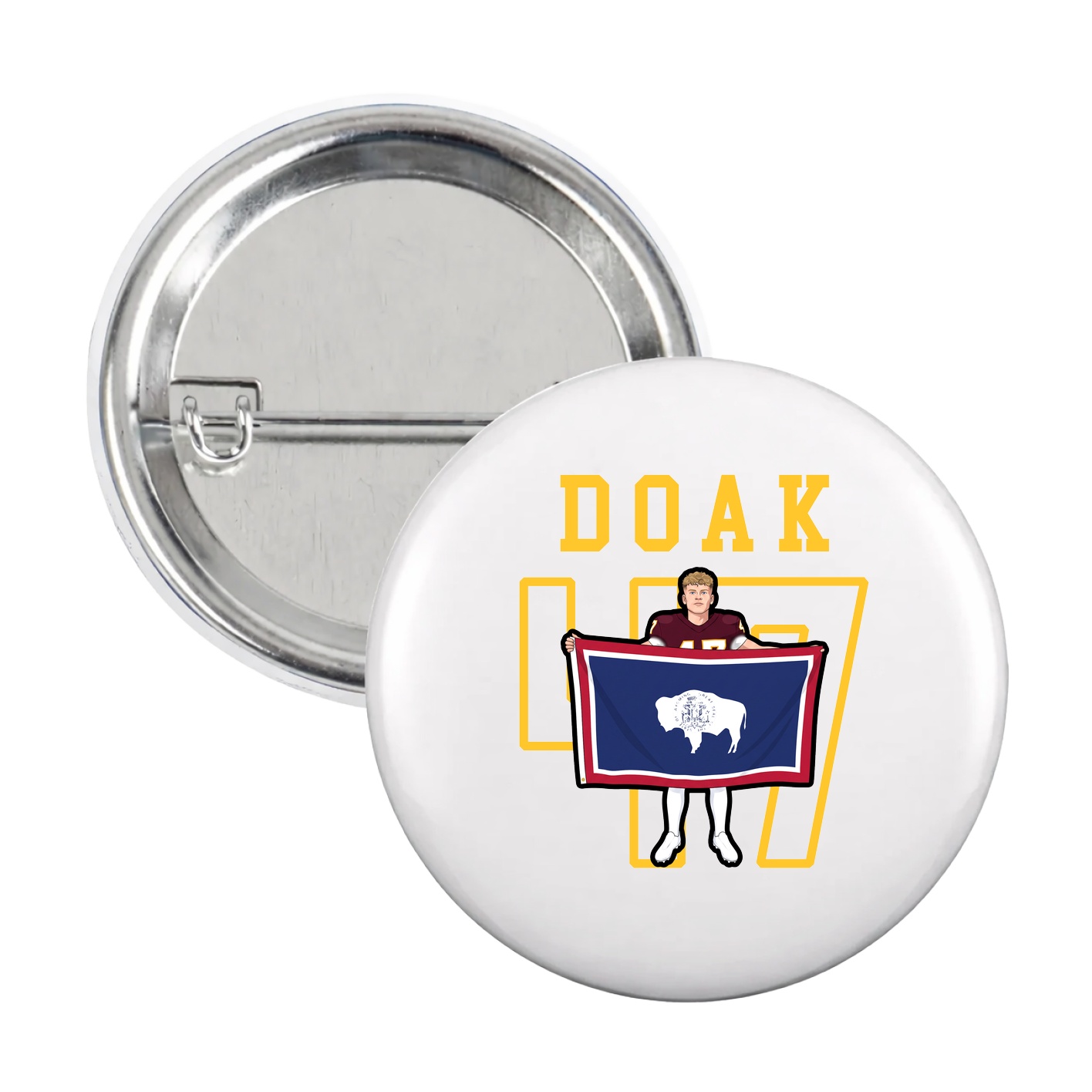 Game Day Button — Shirsey in White