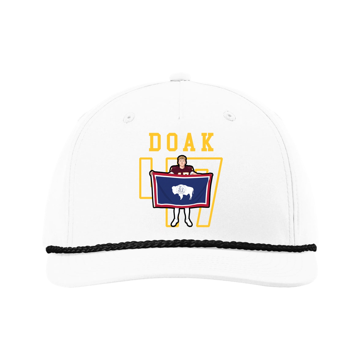 Five-Panel Classic Rope Cap — Shirsey in White