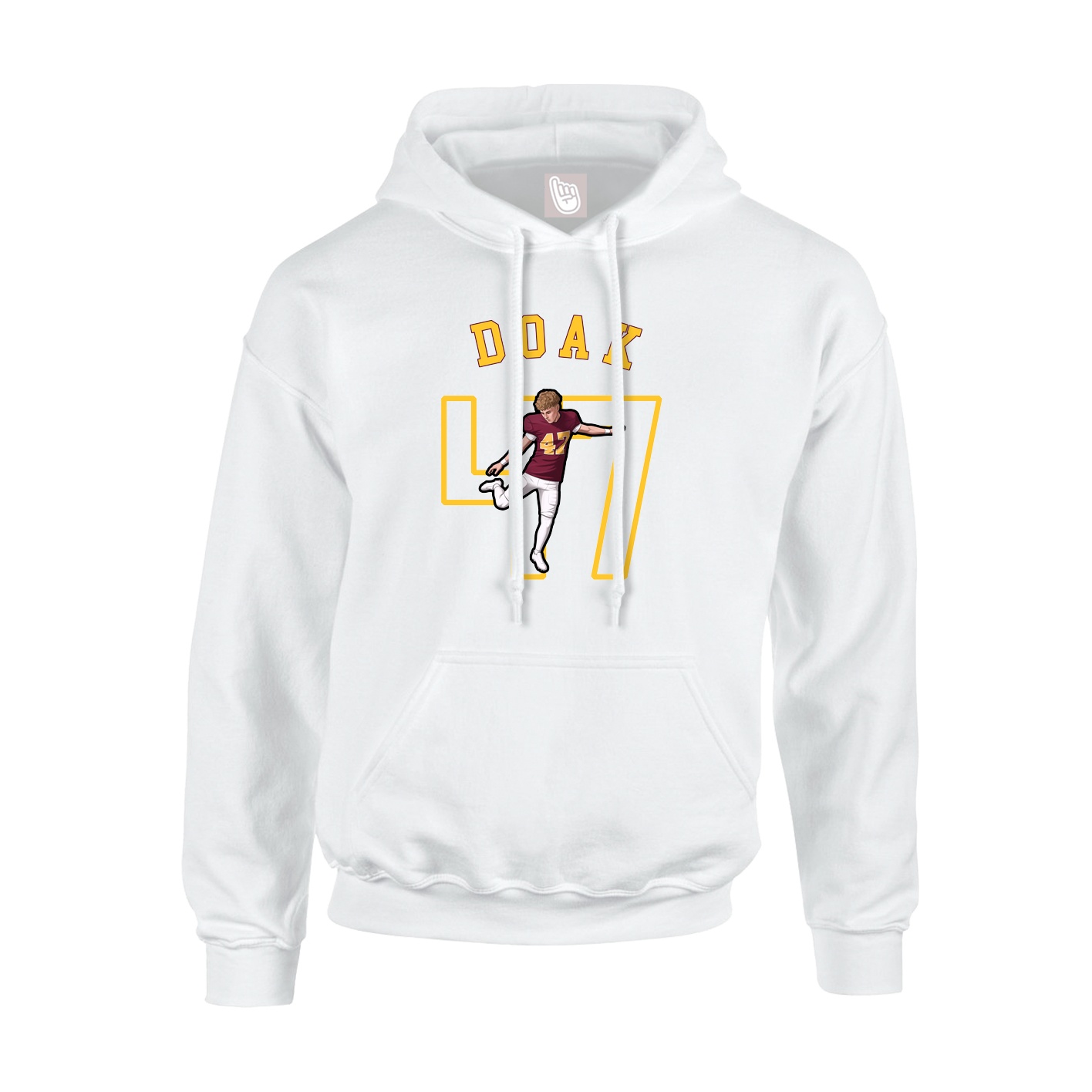 Hoodie — Shirsey Arch in White