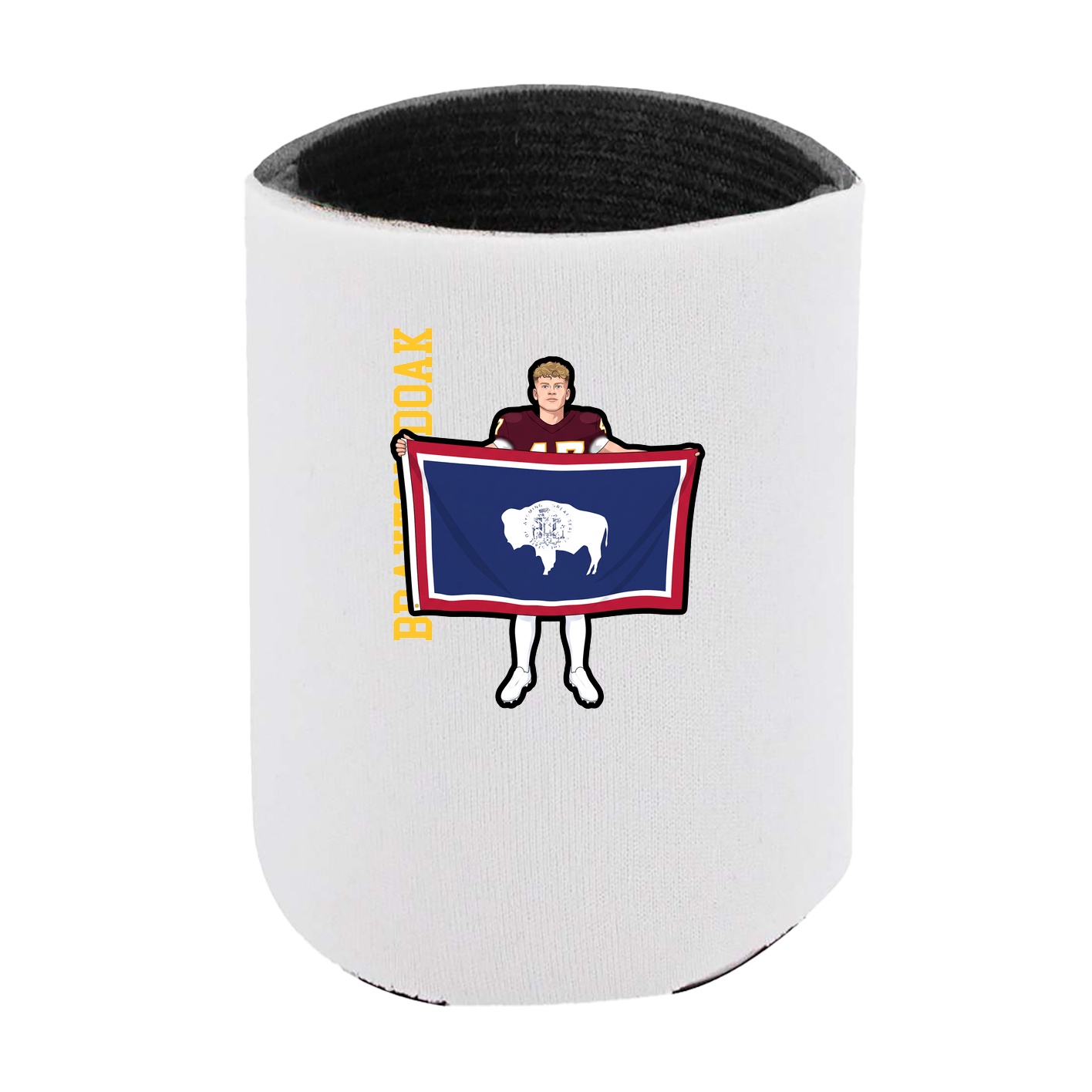 Can Holder — Name Vertical in White