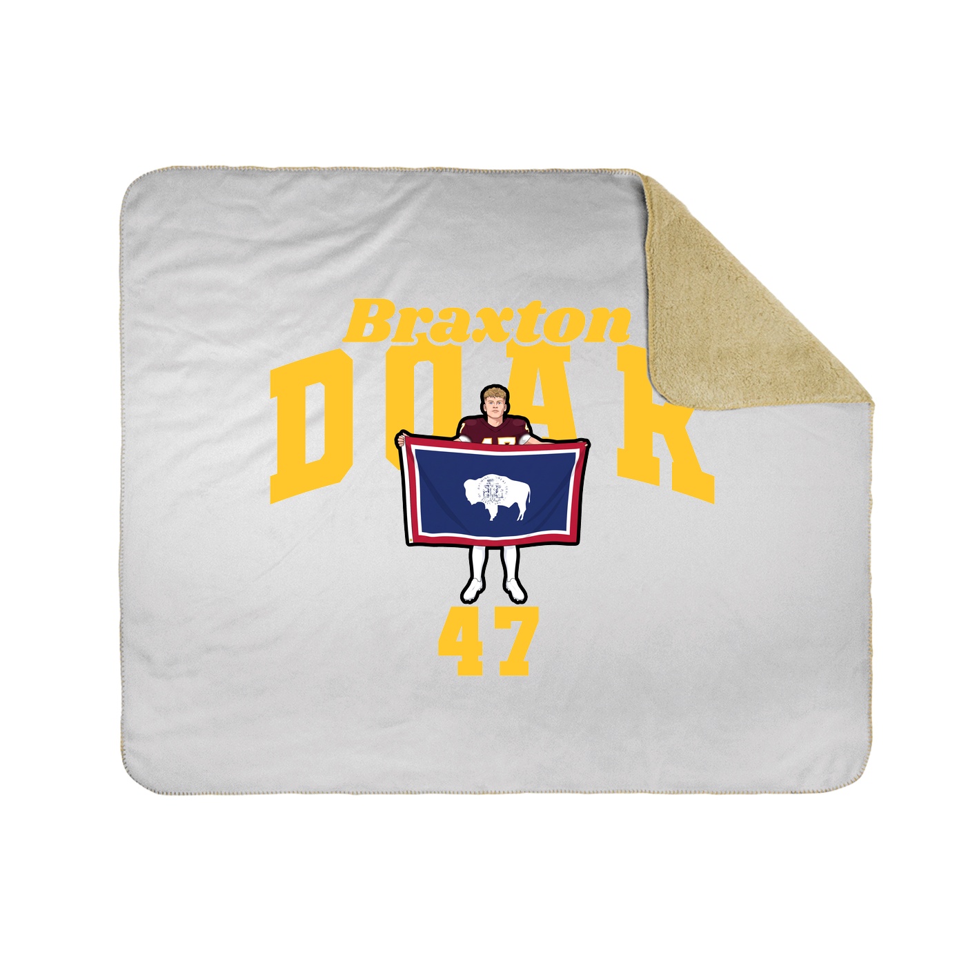 Throw Blanket — Signature Arch in White
