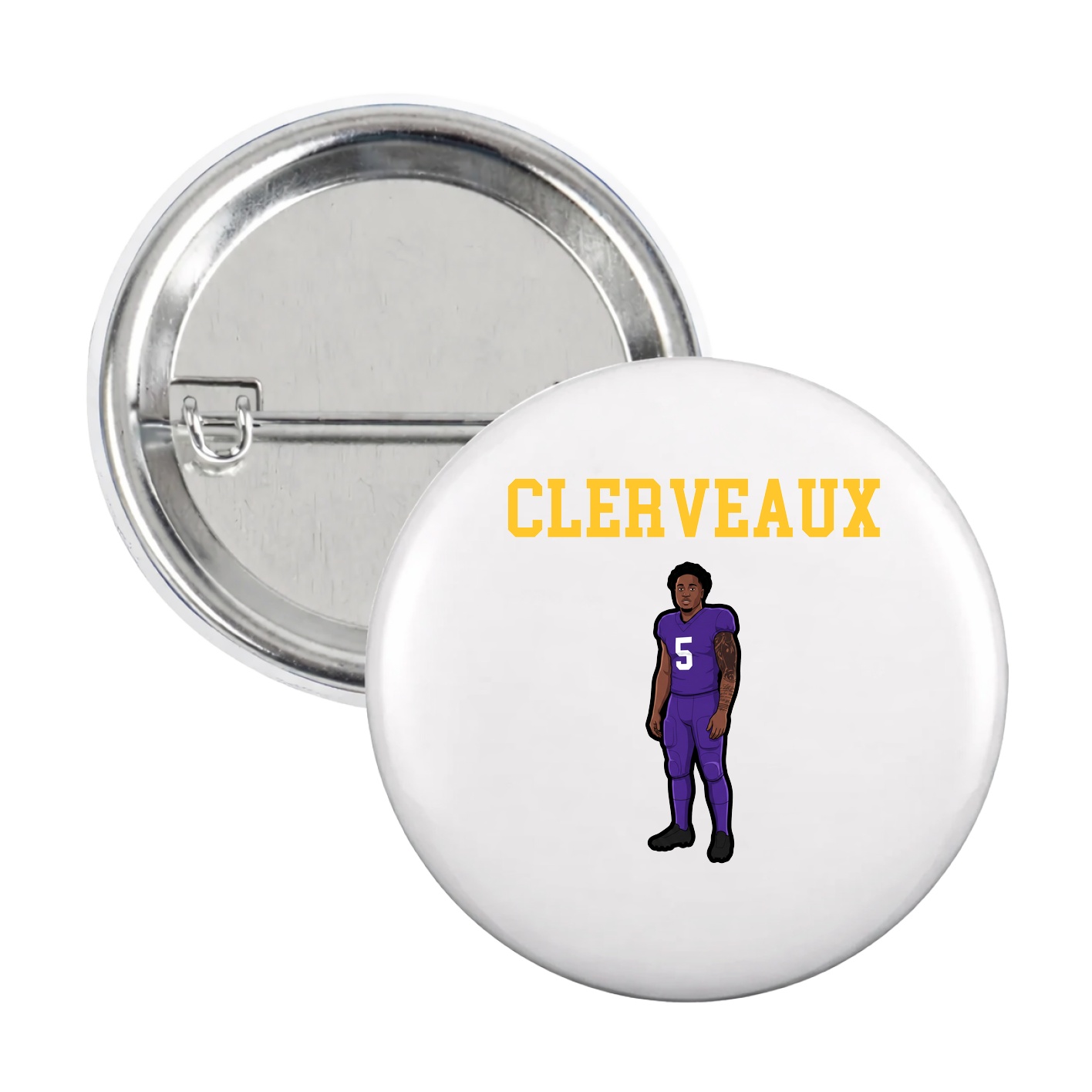 Game Day Button — Shirsey in White