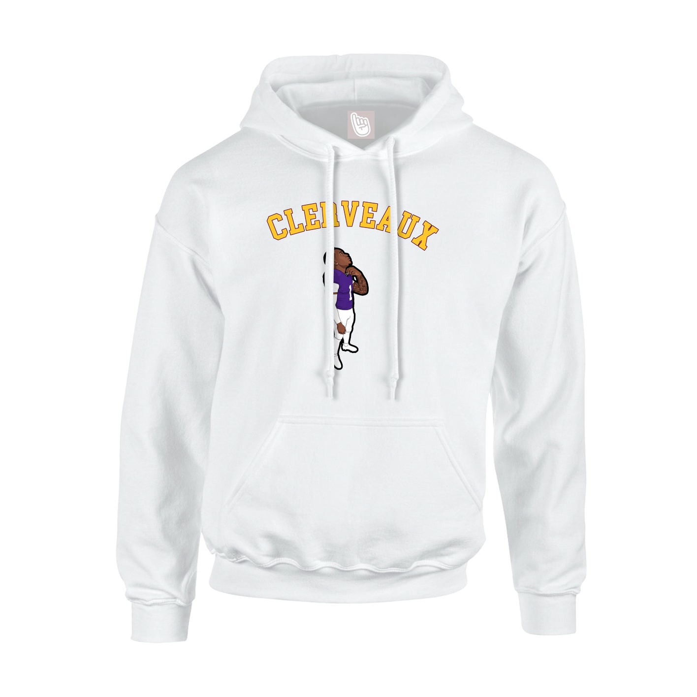 Youth Hoodie — Shirsey Arch in White