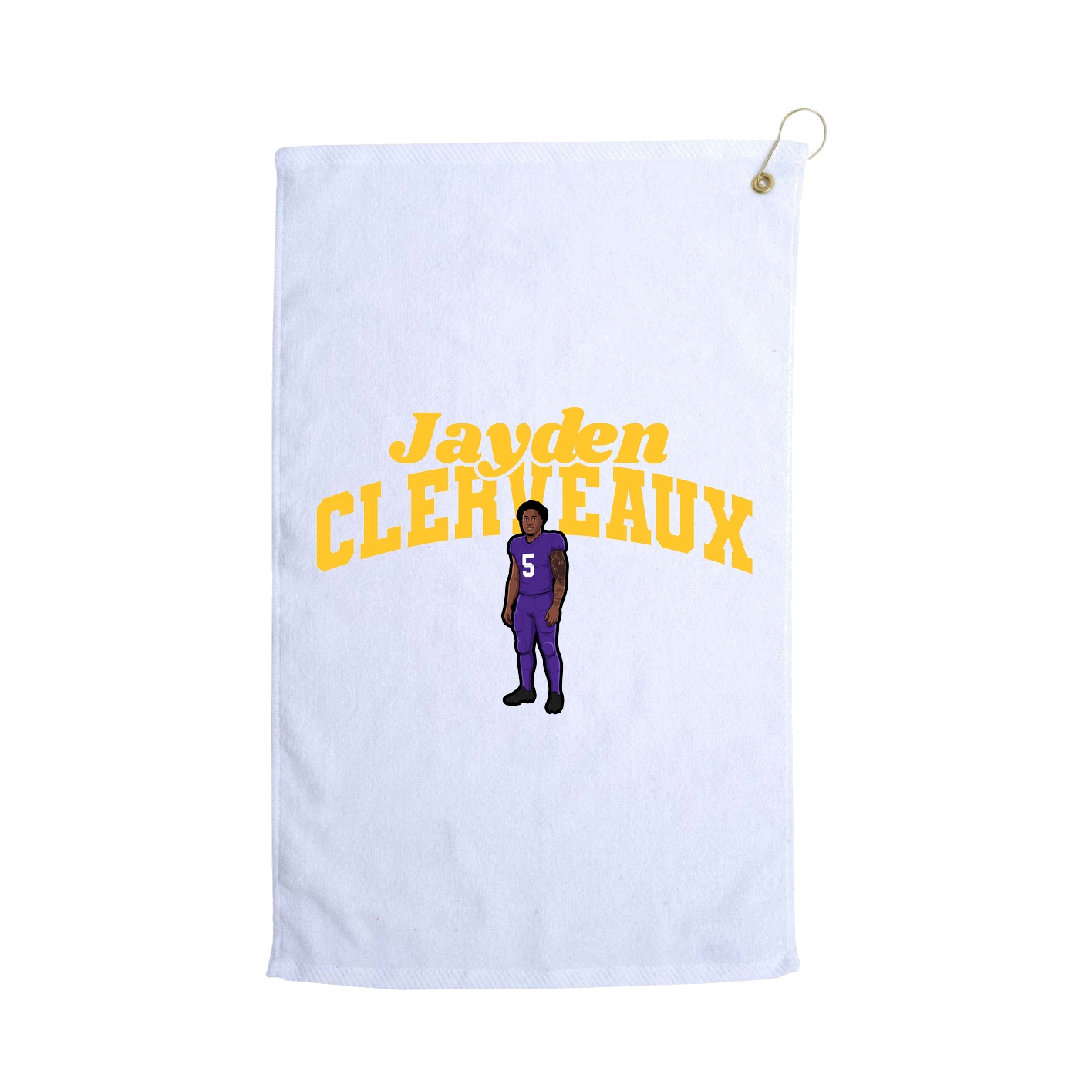 Golf Towel — Signature Arch in White