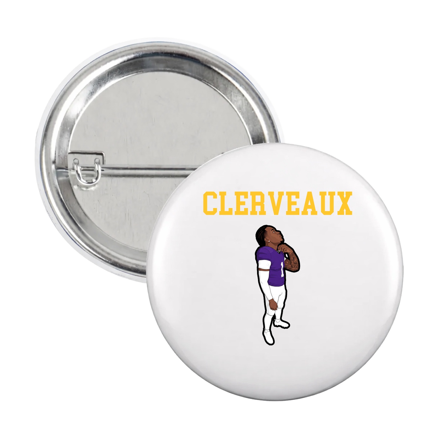 Game Day Button — Shirsey in White