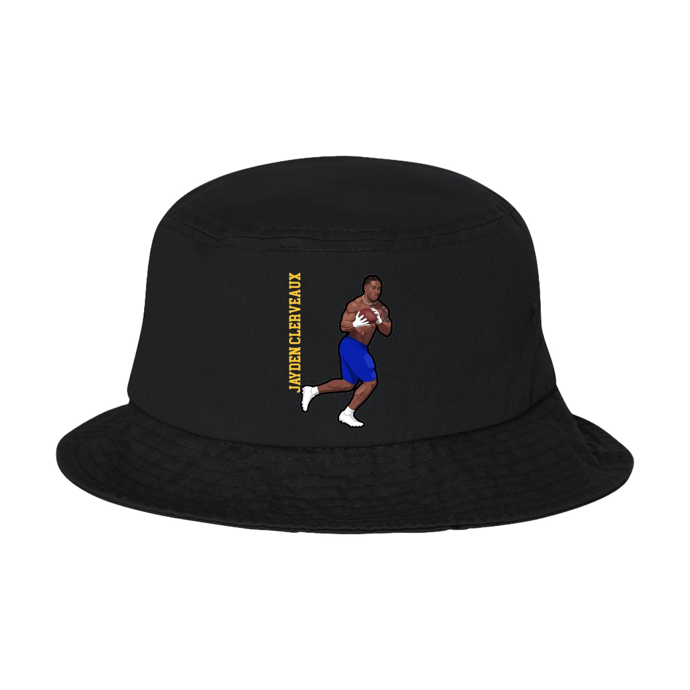 Bucket Cap — Name Vertical in Black