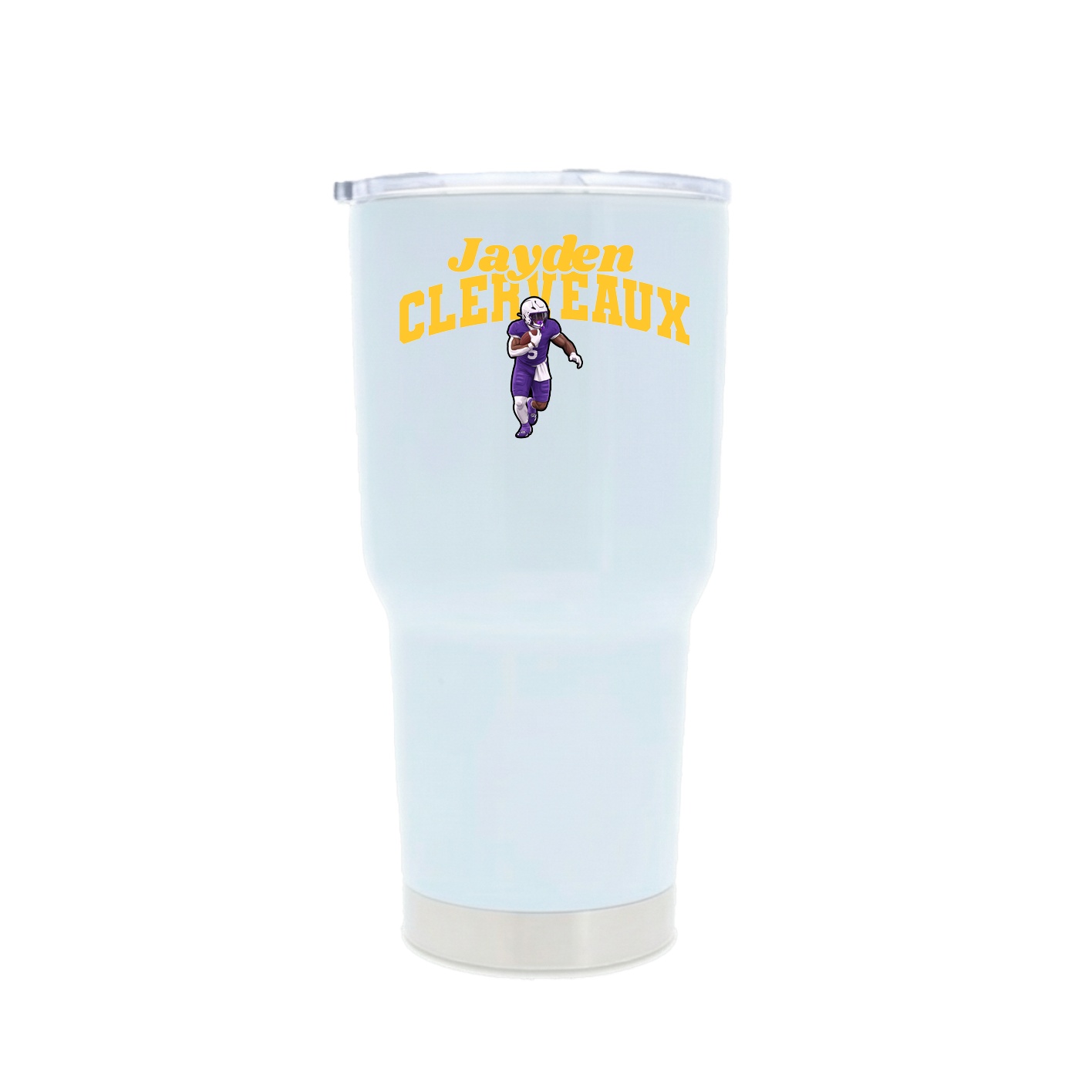 30oz Stainless Steel Tumbler — Signature Arch in White