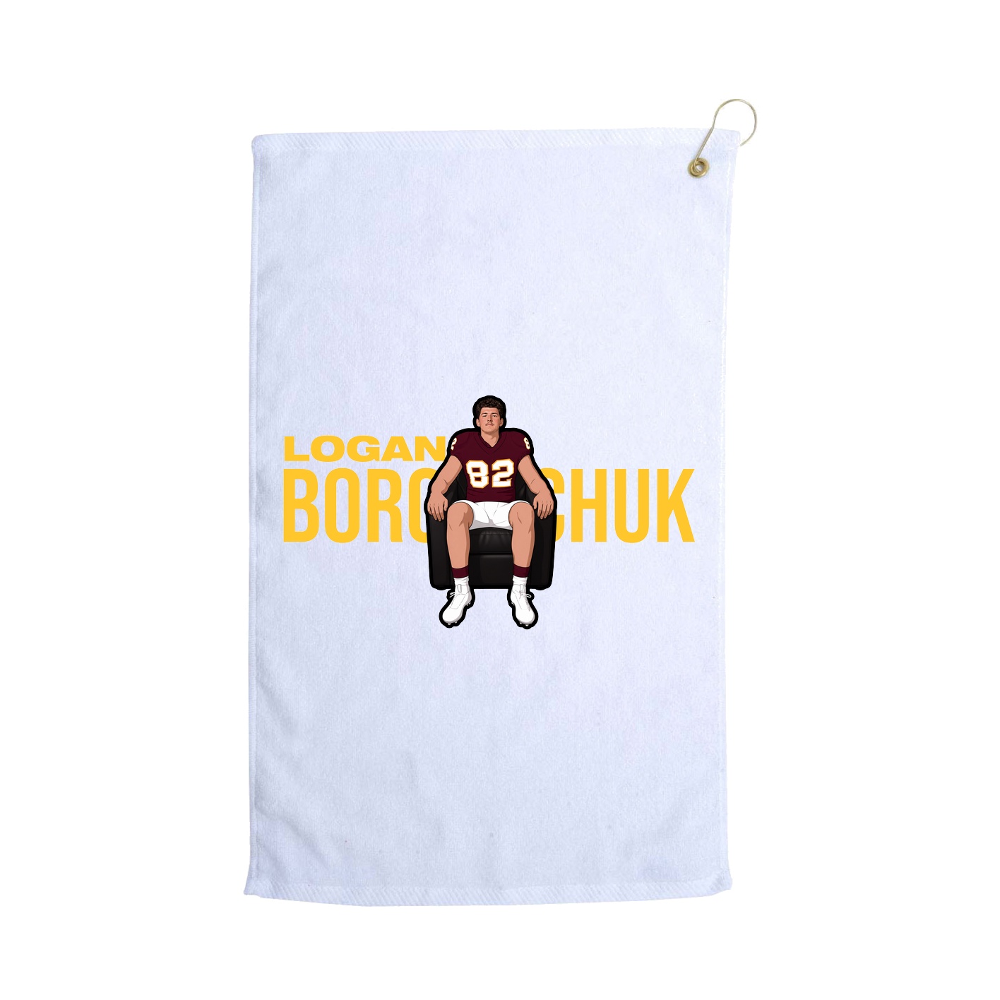 Golf Towel — Player Name in White